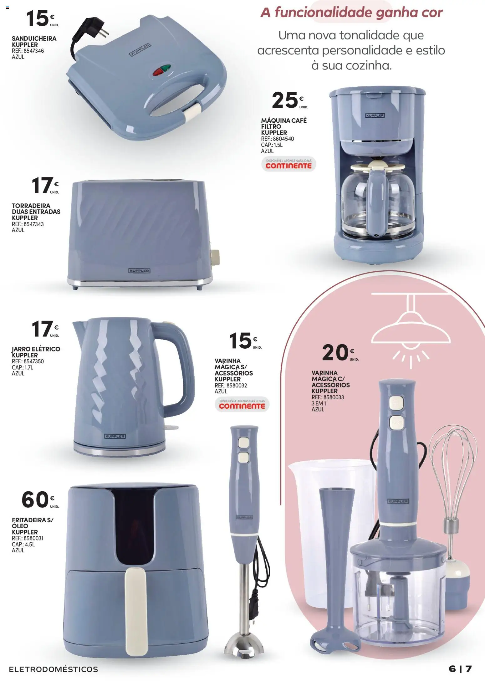 Continente - Tudo para a Casa │ válido de 24.02.2026 | Página: 7 | Produtos: Air fryer, Torradeira, Óleo, Café