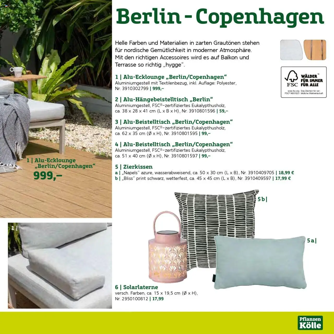 Pflanzen-Kölle Gartenmöbel Katalog 2025 – gültig ab 22.01.2025 | Seite: 39