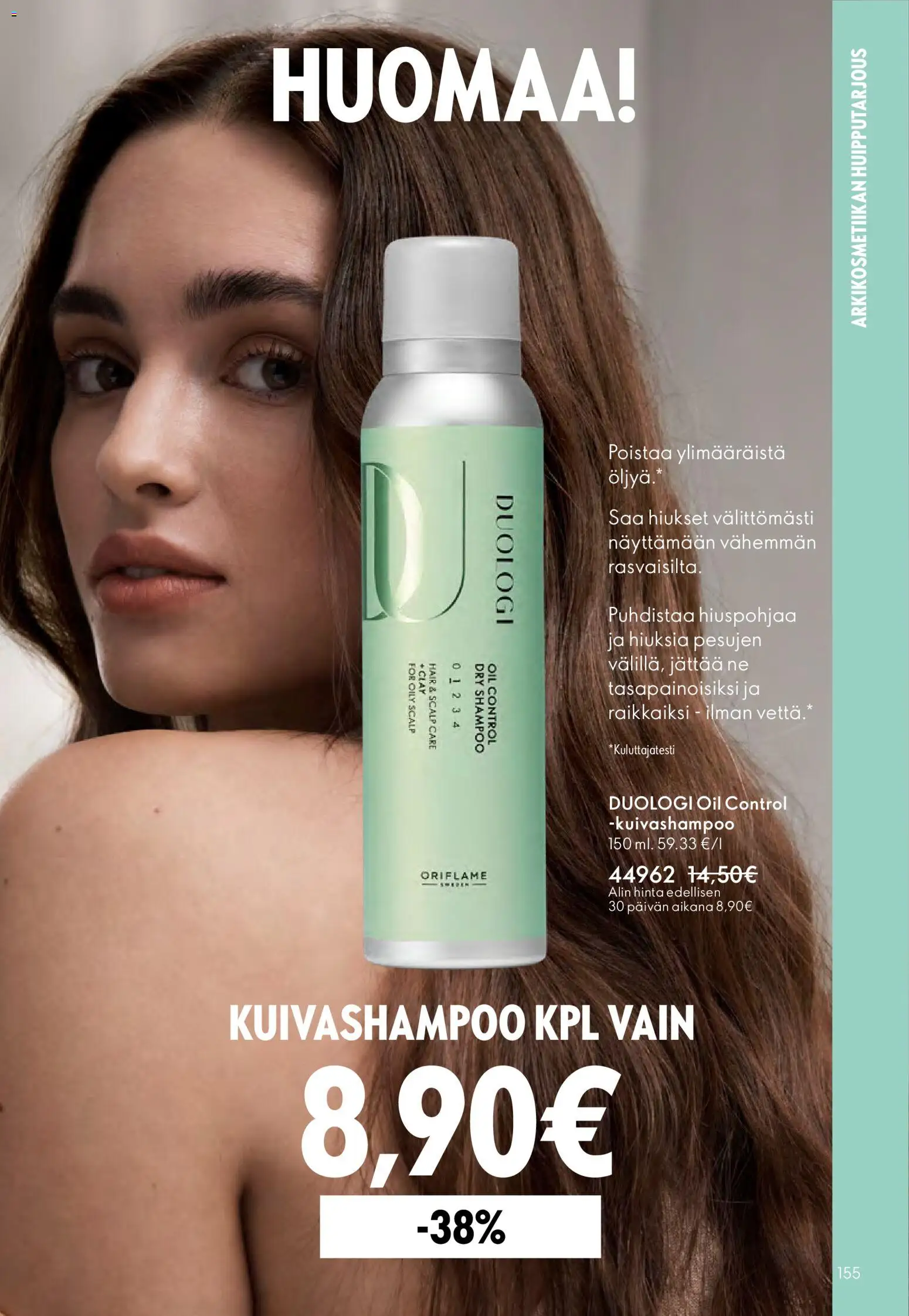 Oriflame - Esite 04 – voimassa 11.03.2026 alkaen | Sivu: 155 | Tuotteet: Shampoo, Kuivashampoo