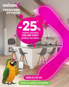 Mömax Akciós újság - amely érvényes a következő dátumtól: 02.01.2026