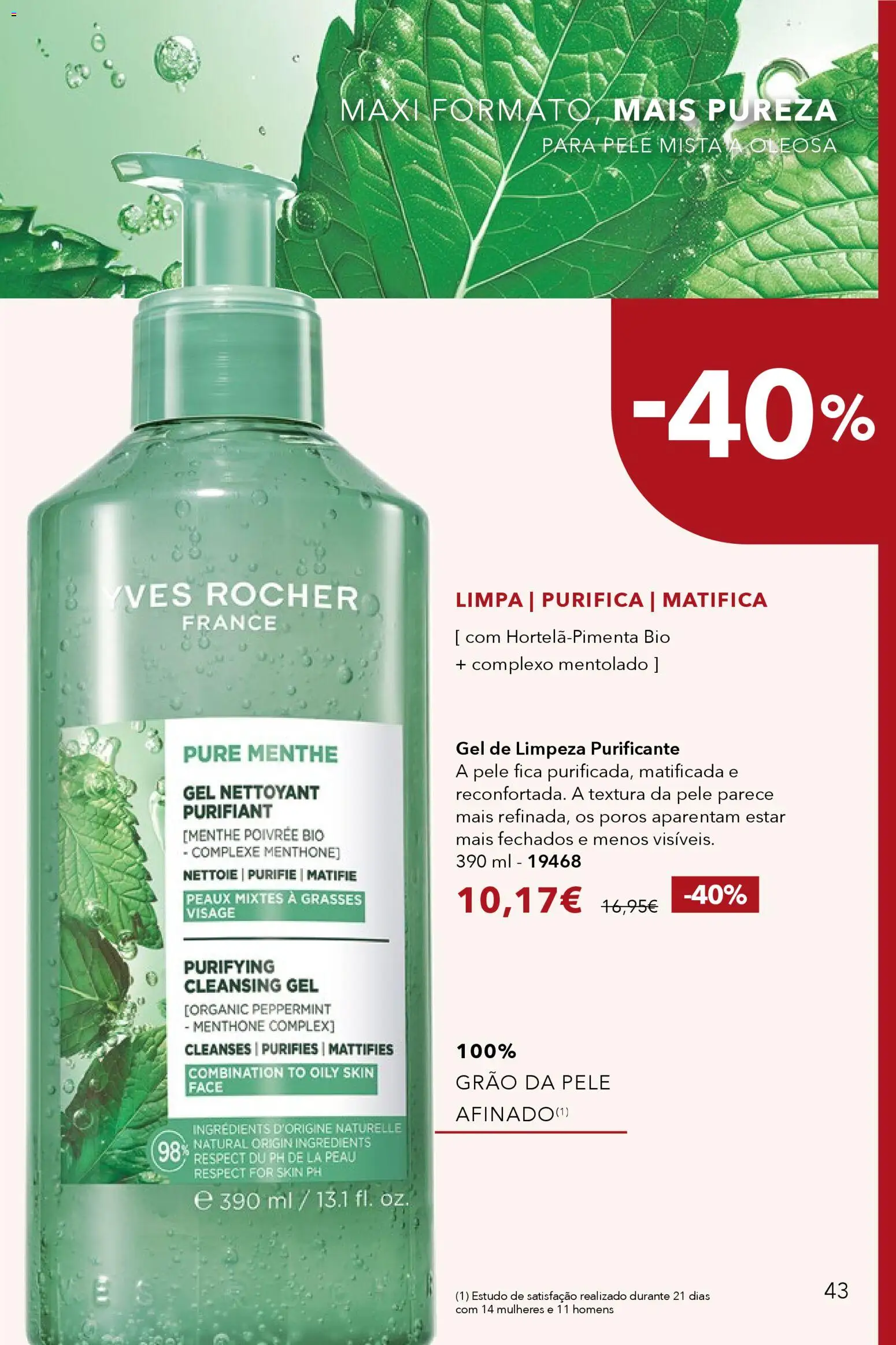Yves Rocher catálogo 1 │ válido de 31.12.2025 | Página: 43 | Produtos: Gel de limpeza