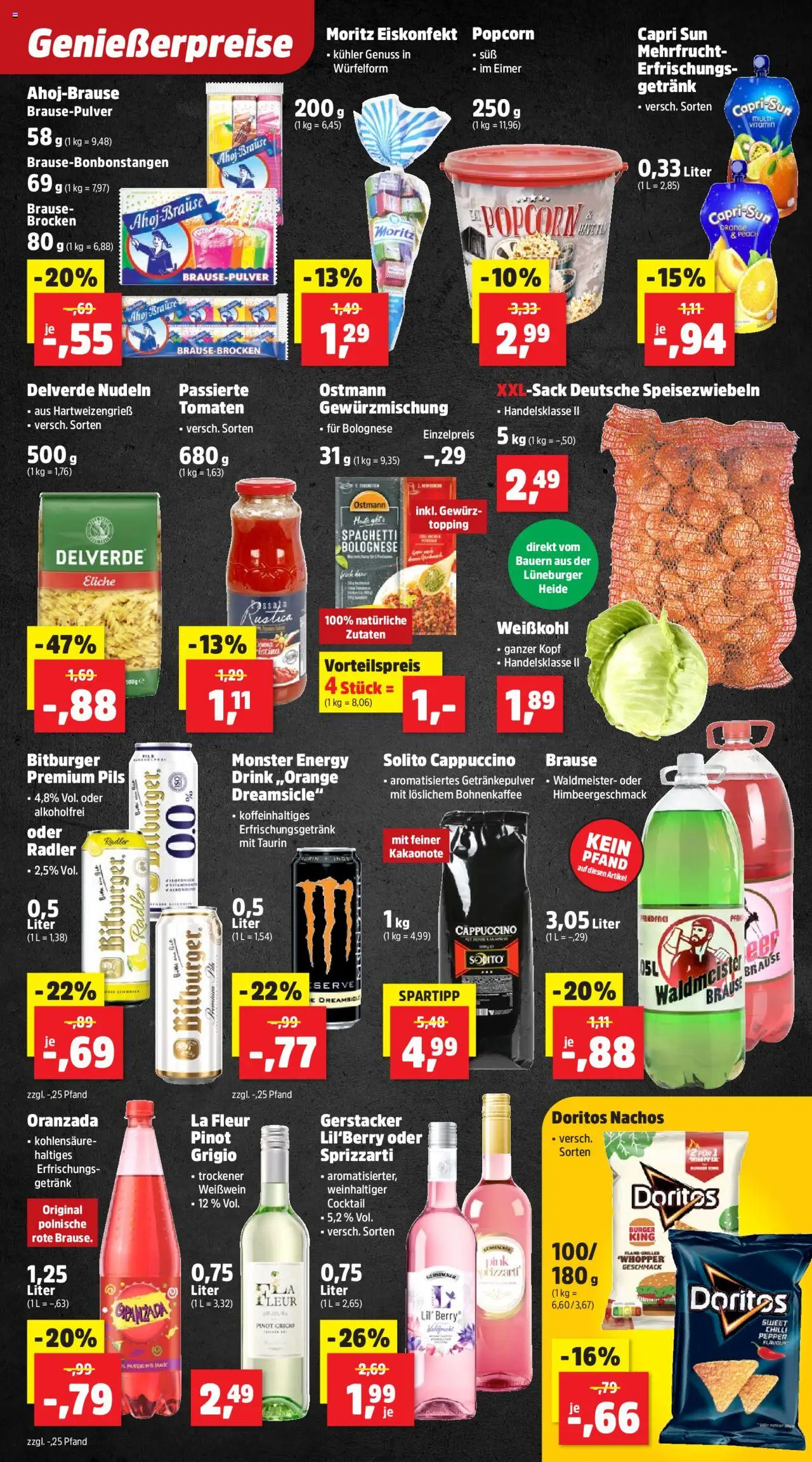 Thomas Philipps Prospekt 	 - gültig ab dem 25.08.2025 | Seite: 9 | Produkte: Bitburger, Burger, Monster, Radler