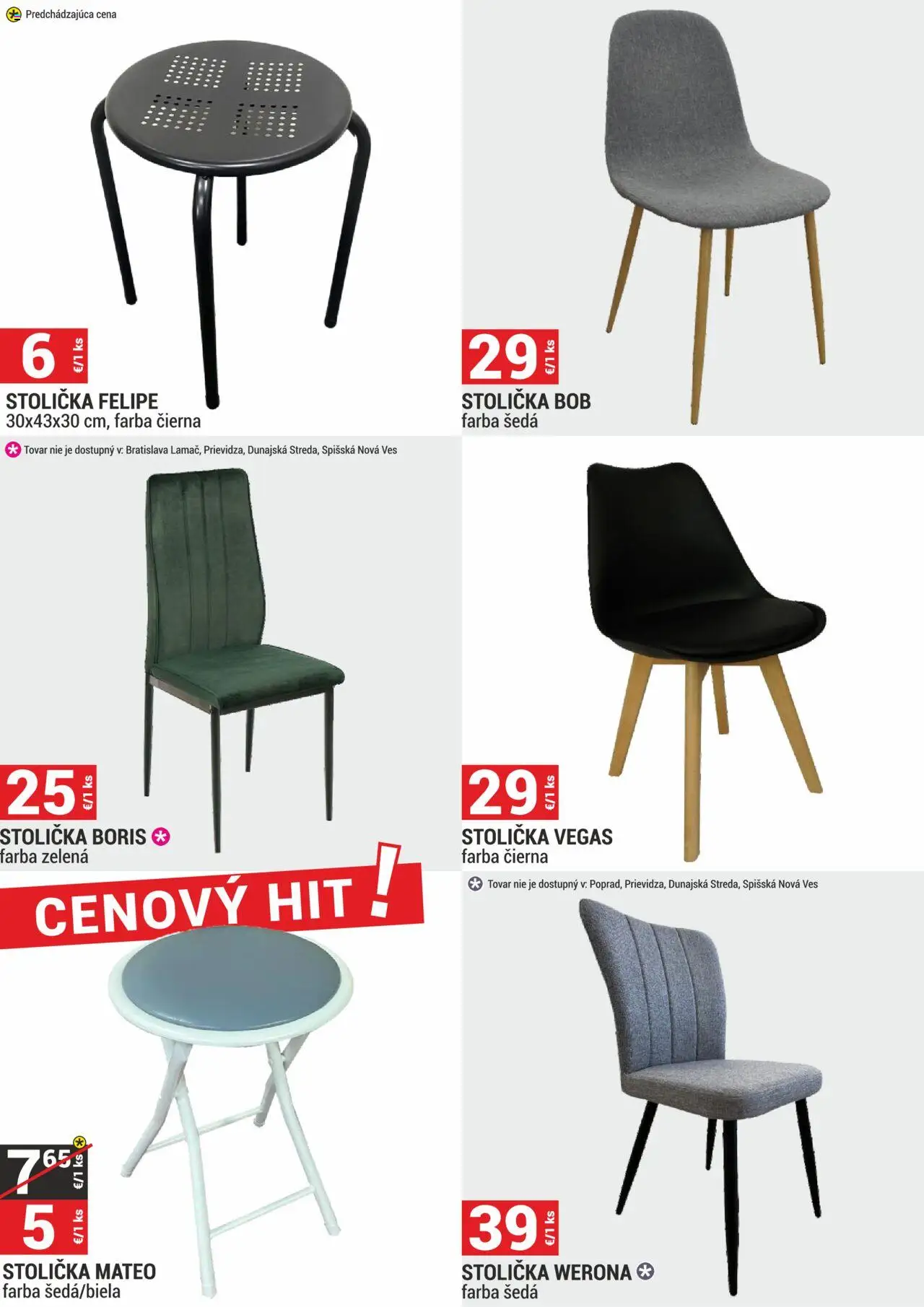Merkury Market leták │ platný od 01.06.2025 | Strana: 8 | Produkty: Stolička