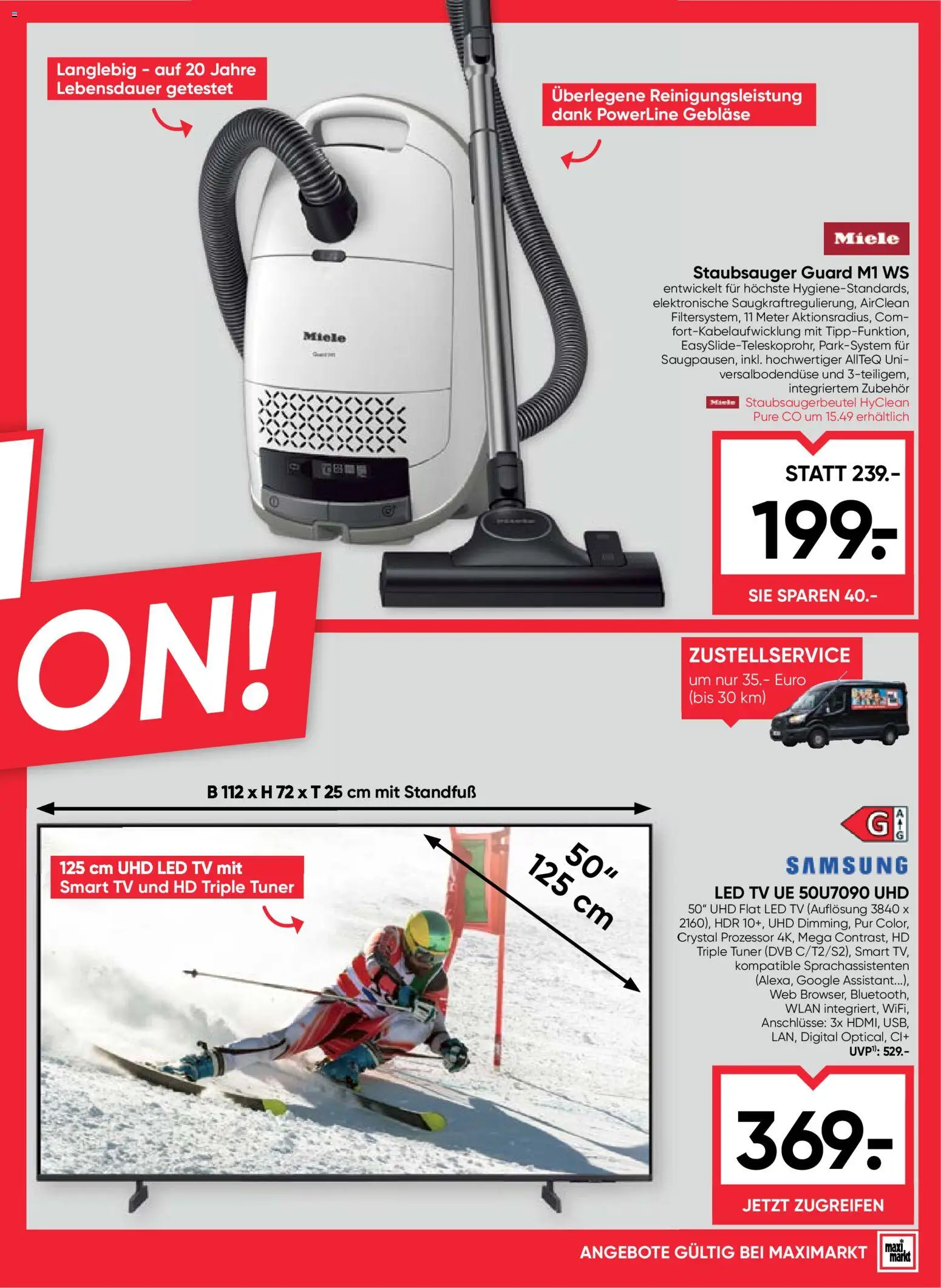 Maximarkt Flugblatt gültig ab 12.02.2026 | Seite: 21 | Produkte: TV, Staubsauger, Samsung
