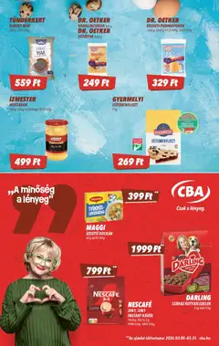 CBA akciós újság - amely érvényes a következő dátumtól: 26.03.2026 | Oldal: 7 | Termékek: Nescafé, Leveskocka, Vanillincukor, Cukor