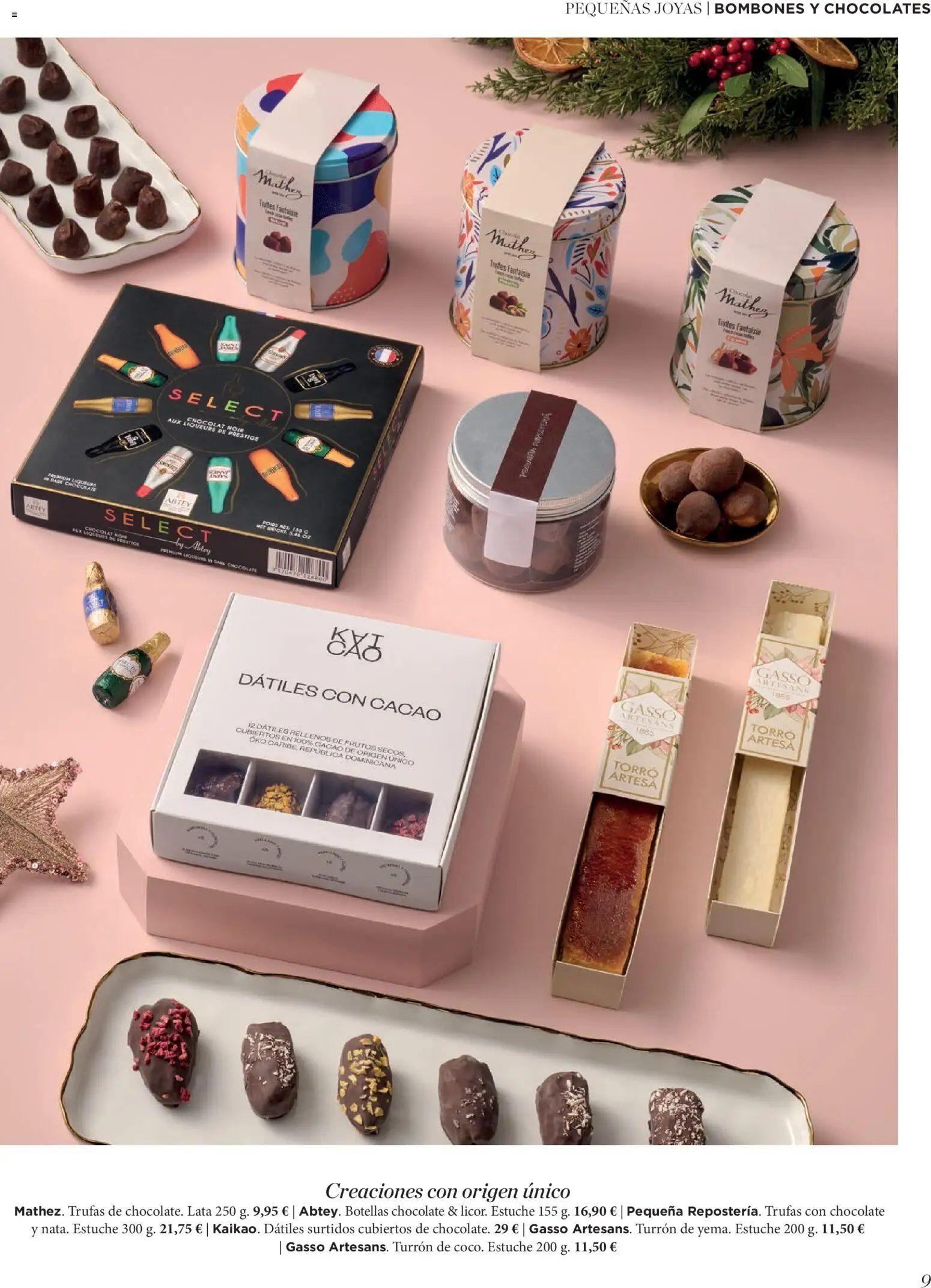 El Corte Inglés ofertas │ válido desde el 19.11.2025 | Página: 9 | Productos: Chocolate, Φρυγανιές σικάλεως