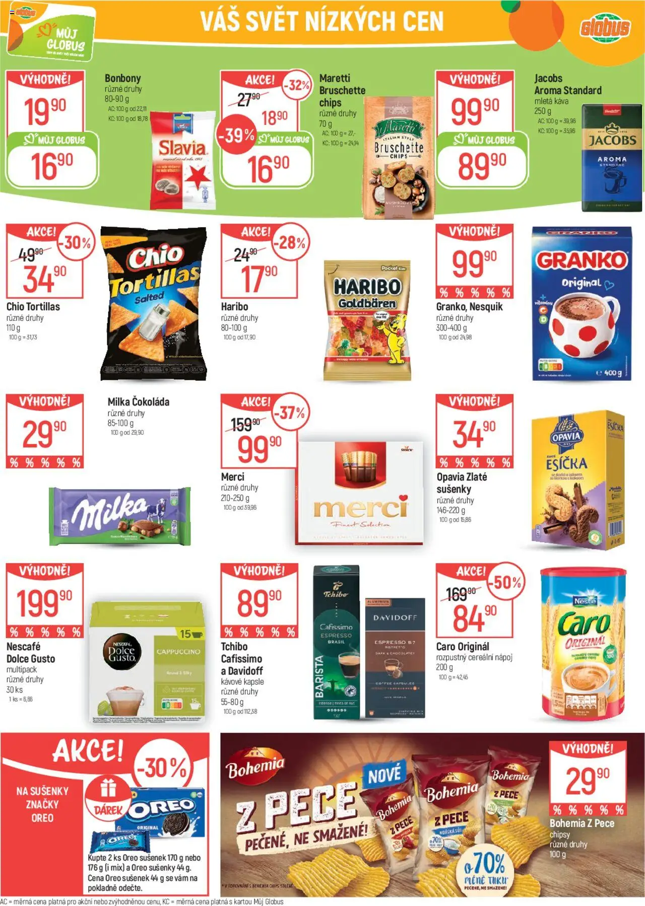 Globus leták od 18.06.2025 | Strana: 28 | Produkty: Kávové kapsle, Merci, Oreo, Sušenky