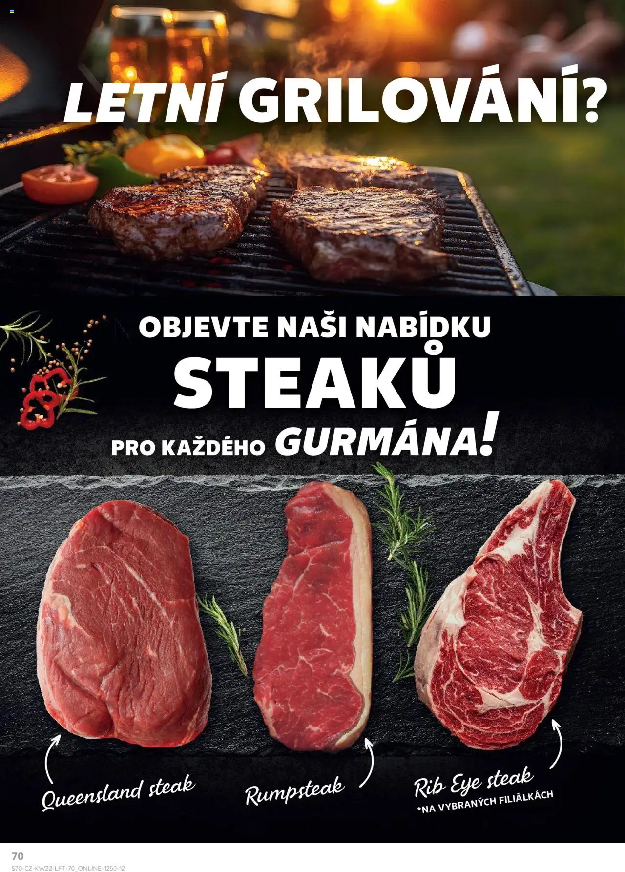 Kaufland leták - Praha 4 od 28.05.2025 | Strana: 70 | Produkty: Rumpsteak, Grilování, Steak