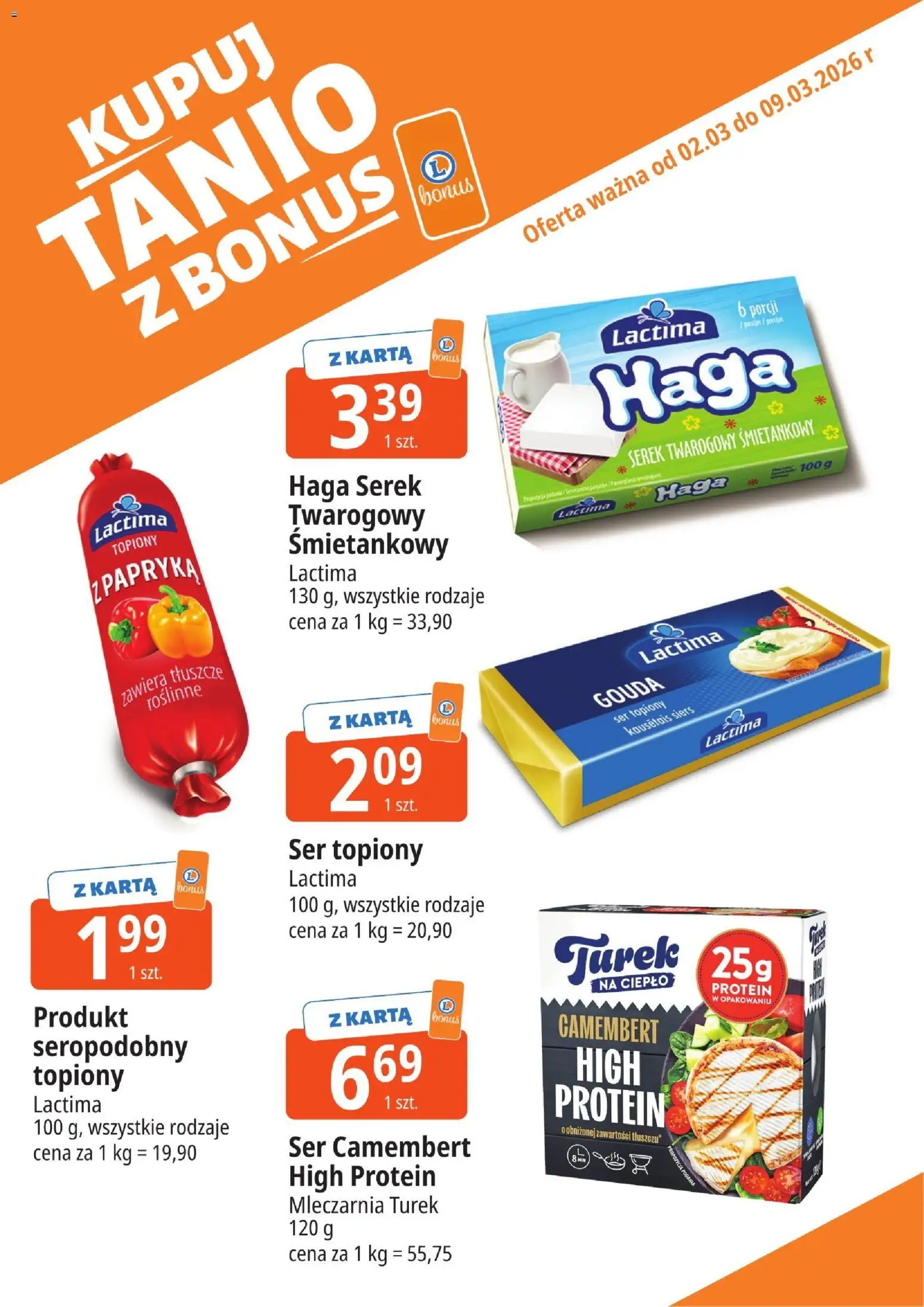 E.Leclerc gazetka - Kłodzko kupony dodatkowe od 02.03.2026 | Strona: 5 | Produkty: Ser topiony, Ser camembert, Papryka, Ser