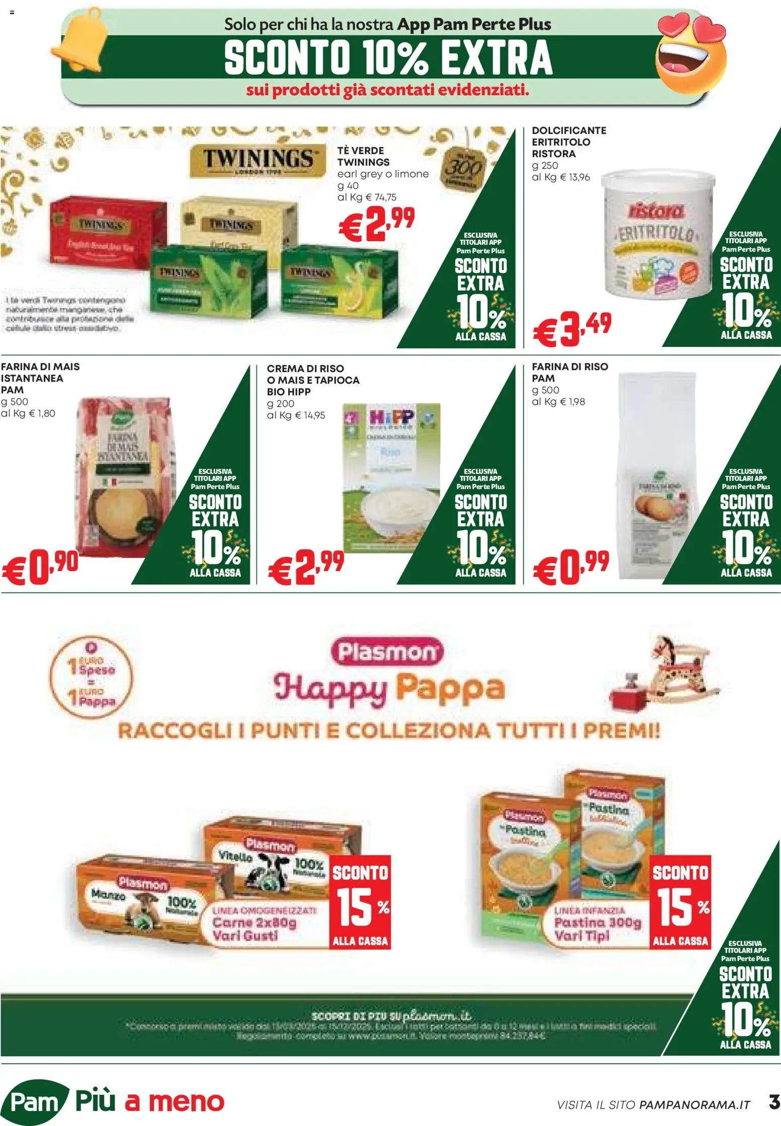 Volantino PAM del 20.11.2025 | Pagina: 3 | Prodotti: Dolcificante, Riso, Vitello, Mais