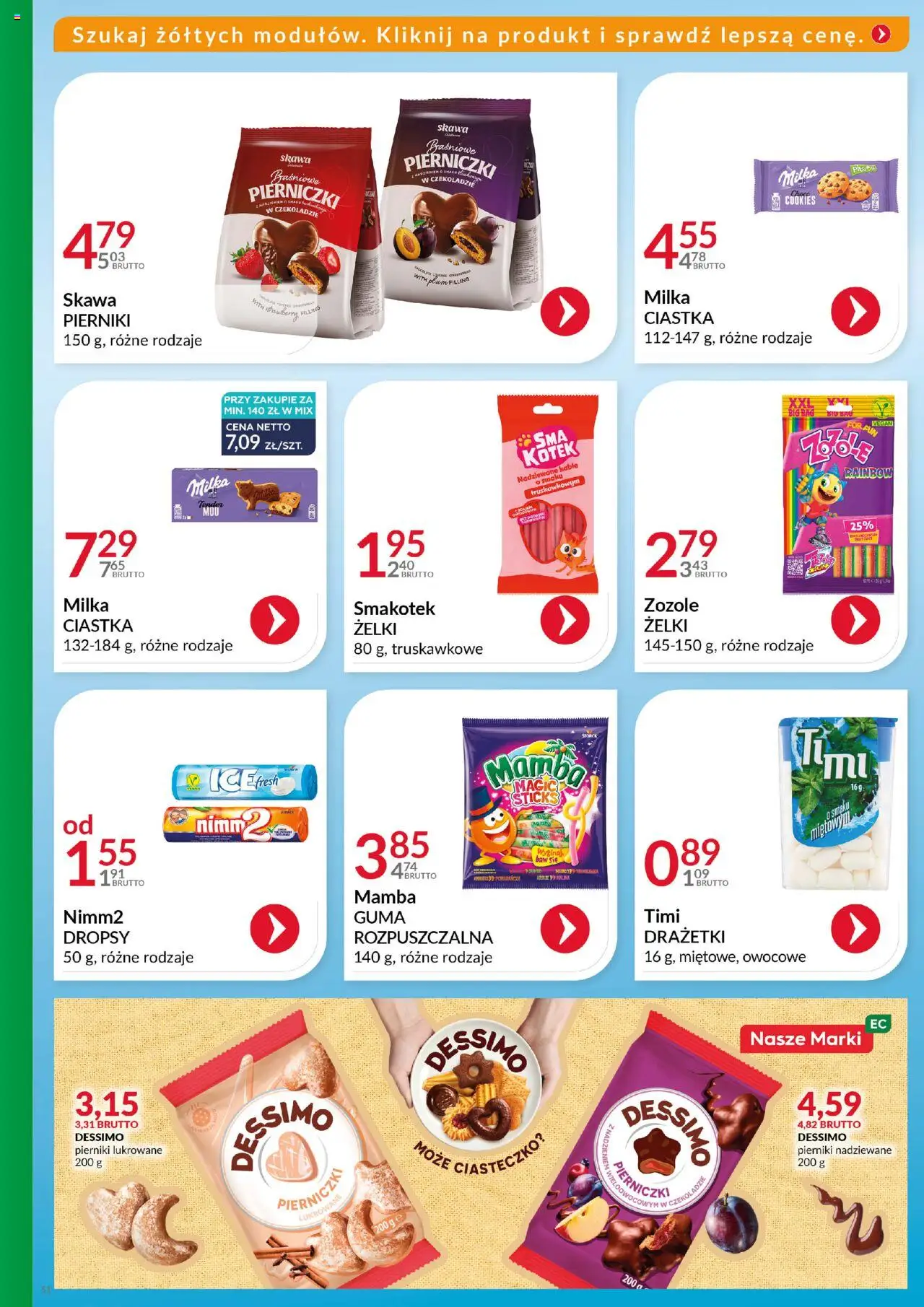 Eurocash Gazetka - Katalog Artykułów Spożywczych od 19.10.2025 | Strona: 51 | Produkty: Pierniki, Milka, Żelki, Pomarańcze