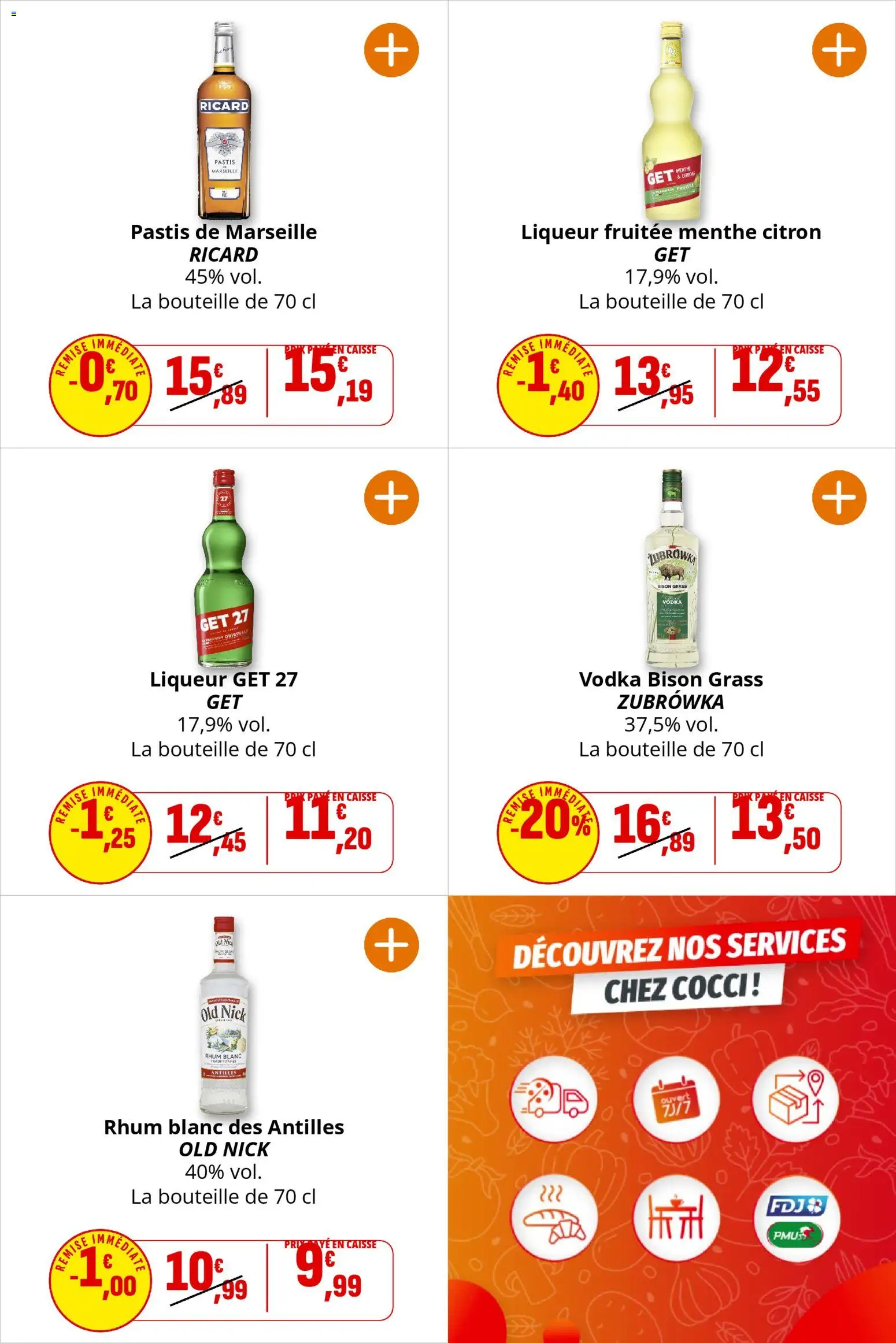 {H1} | Page: 36 | Produits: Pastis, Menthe, Rhum, Rhum blanc traditionnel
