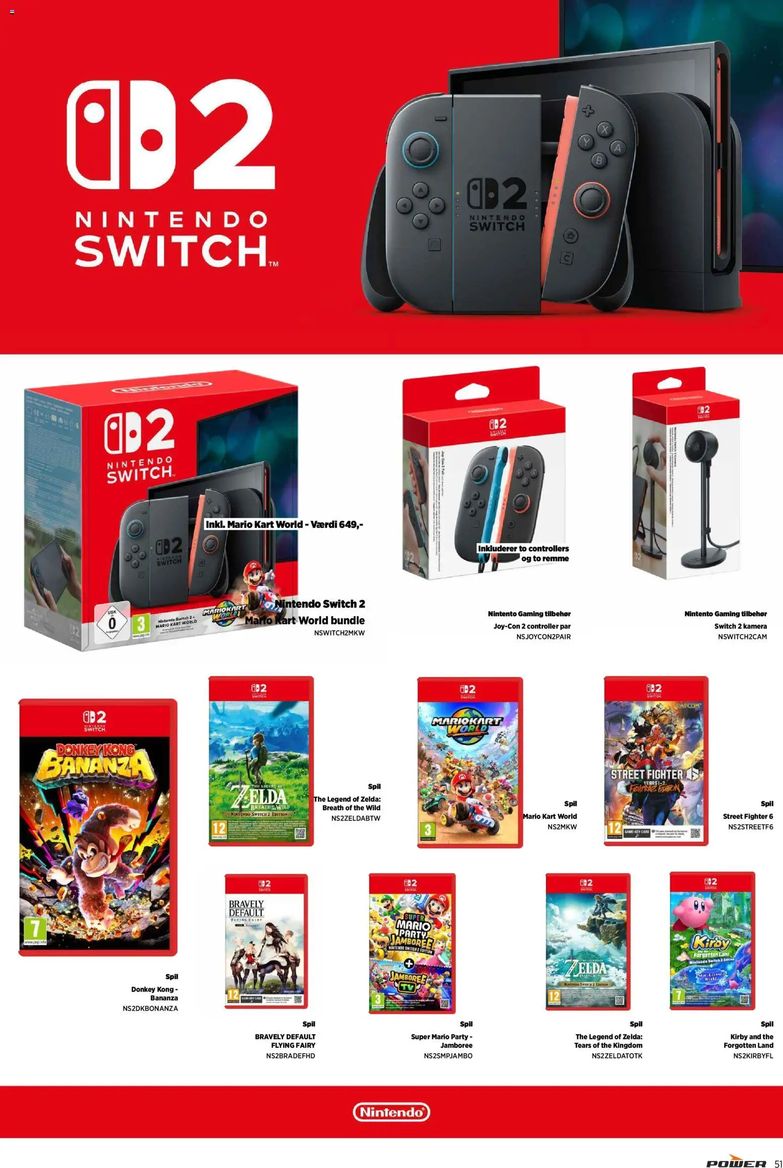 Power tilbudsavis – gyldig fra 02.12.2025 | Side: 51 | Produkter: Nintendo Switch, Spil, Kamera