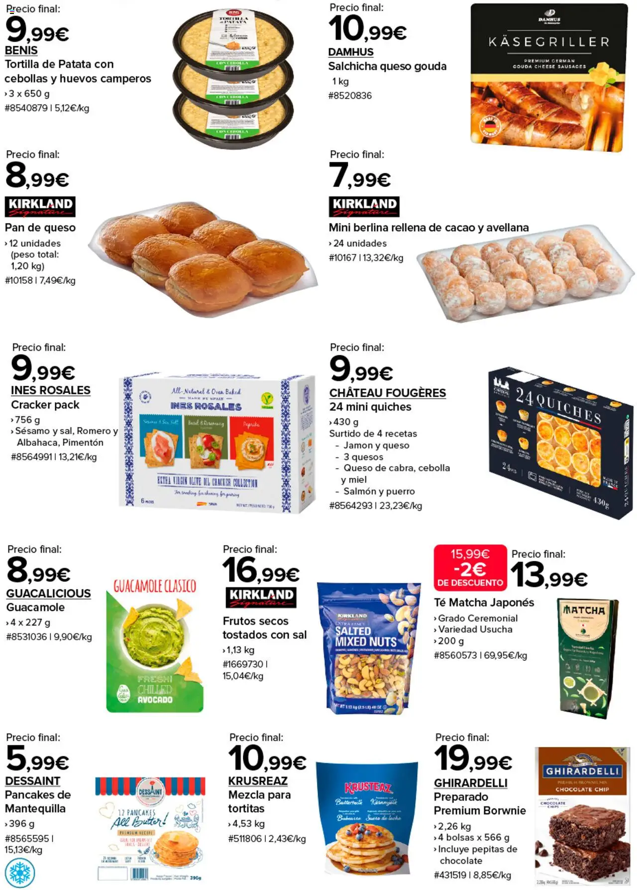 Costco catálogo │ válido desde el 04.06.2025 | Página: 8 | Productos: Jamón, Frutos secos, Queso Gouda, Φρυγανιές σικάλεως