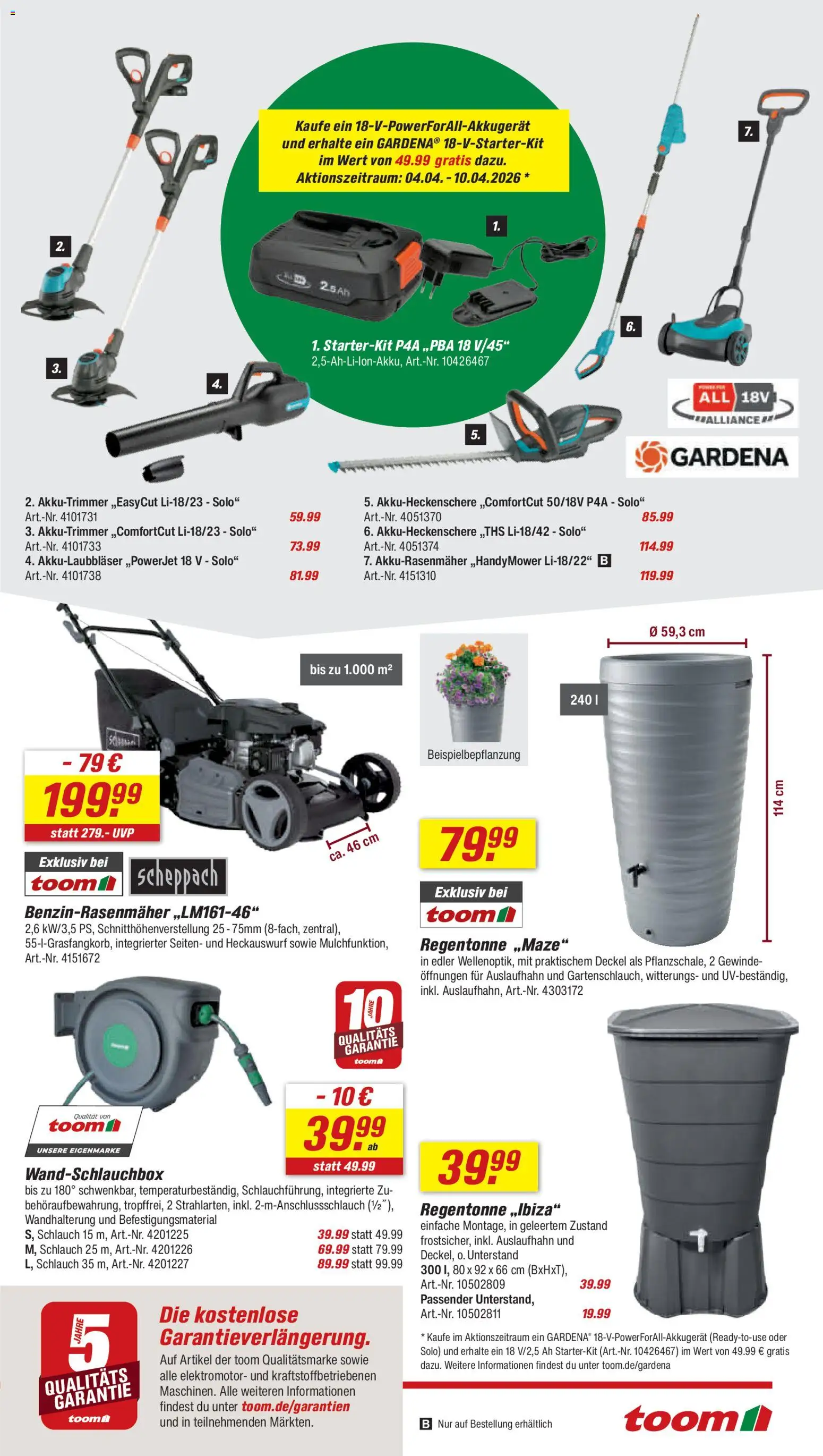 Toom Baumarkt Prospekt 	 | 04.04.2026 | Wie erhält man einen begrenzten Rabatt? | Deutschland