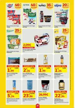 Pré-visualização Auchan folheto válido de 02.04.2026 | Página: 17 | Produtos: Chocolate, Whey protein, Bebida, Proteina