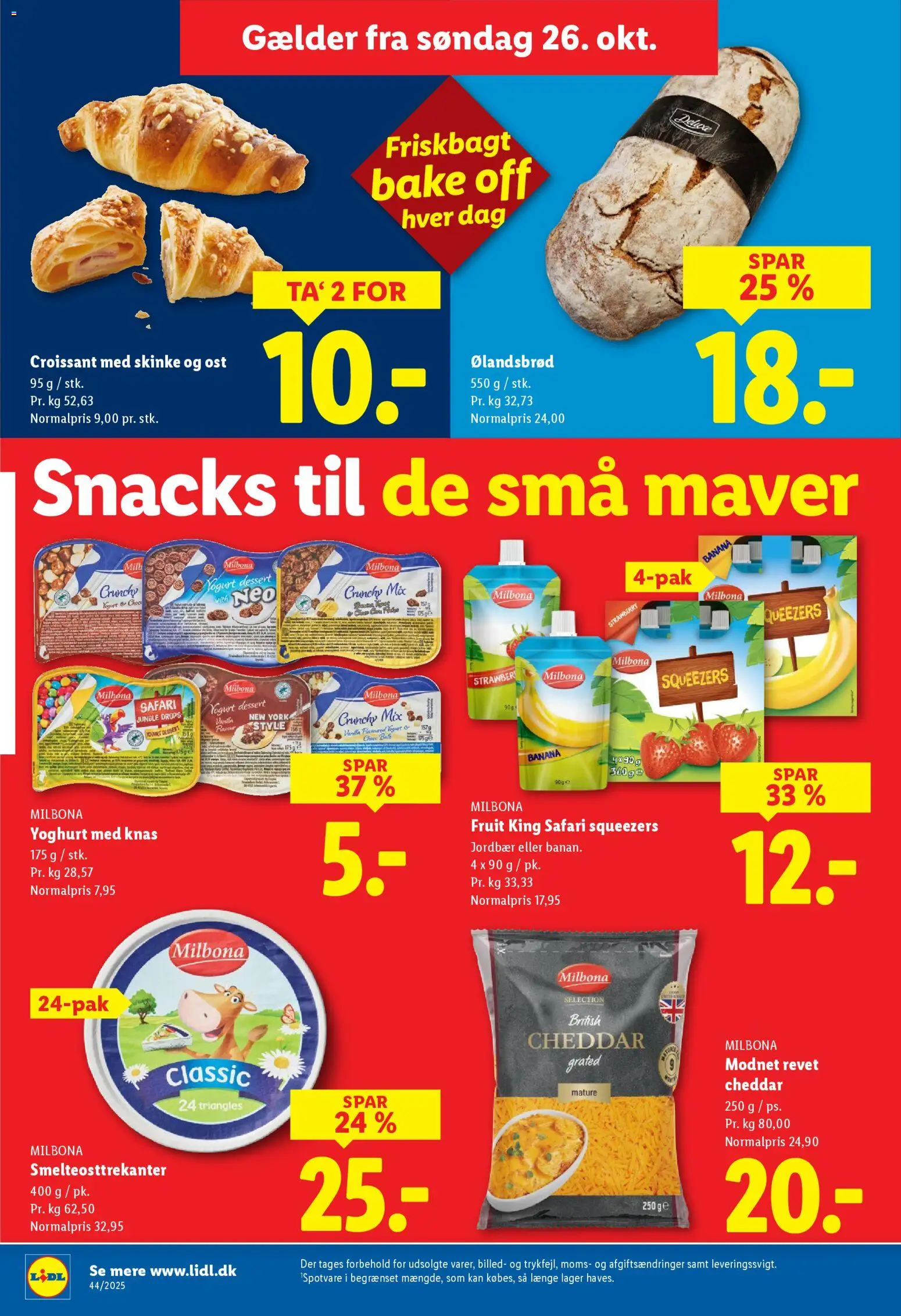 Lidl tilbudsavis – gyldig fra 26.10.2025 | Side: 5 | Produkter: Ost, Yoghurt, Cheddar, Søm