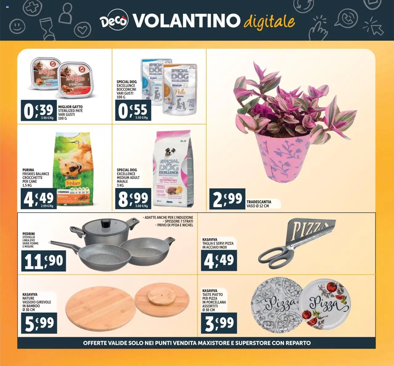 Volantino Decò del 23.09.2025 | Pagina: 32 | Prodotti: Pizza, Pollo, Tonno, Piatto