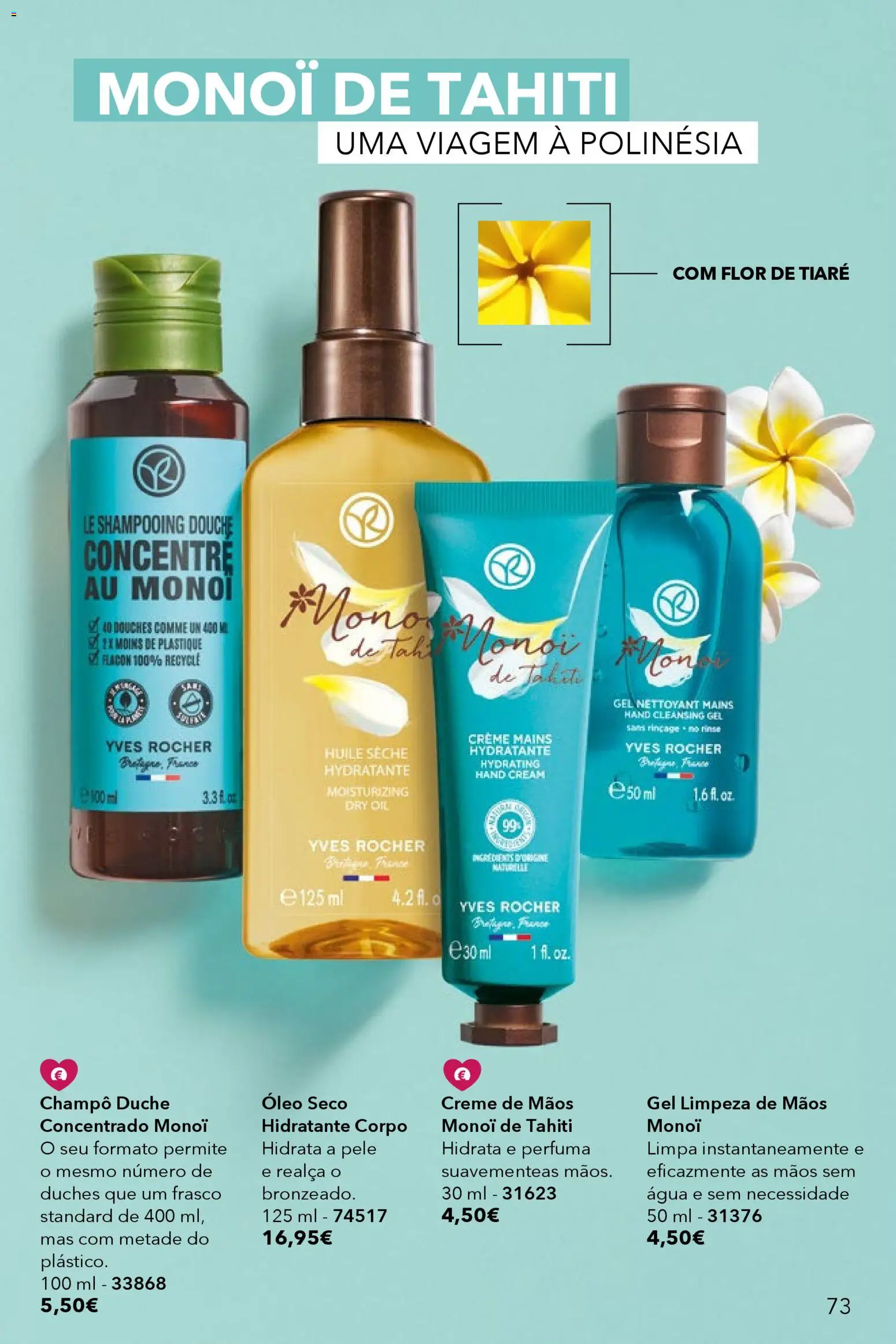 Yves Rocher catálogo 4 │ válido de 12.03.2026 | Página: 73 | Produtos: Agua, Shampoo, Óleo, Creme
