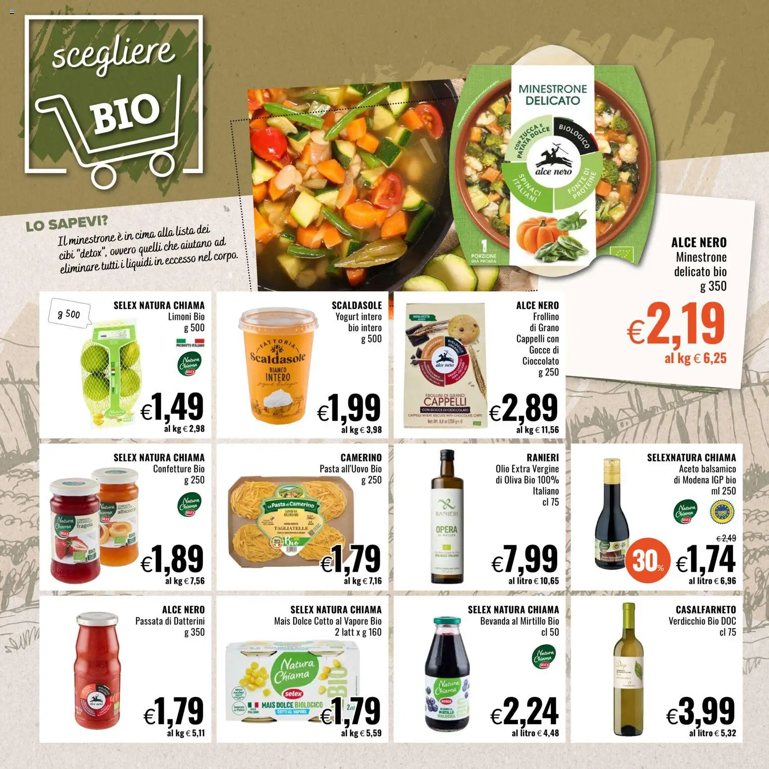 Volantino Famila del 19.02.2026 | Pagina: 6 | Prodotti: Tagliatelle, Olio, Spinaci, Olio extra vergine