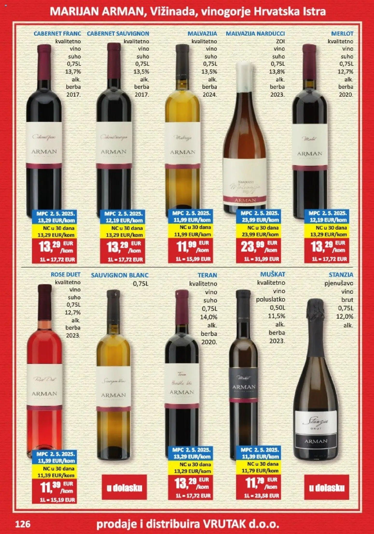 Vrutak katalog | vrijedi od 01.11.2025 | Stranica: 126 | Proizvodi: Vino