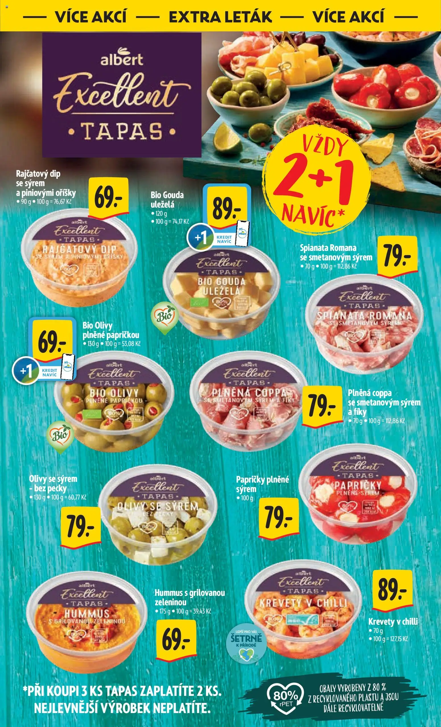 Albert leták - Hypermarket od 21.01.2026 | Strana: 50 | Produkty: Hummus, Oříšky, Olivy, Krevety