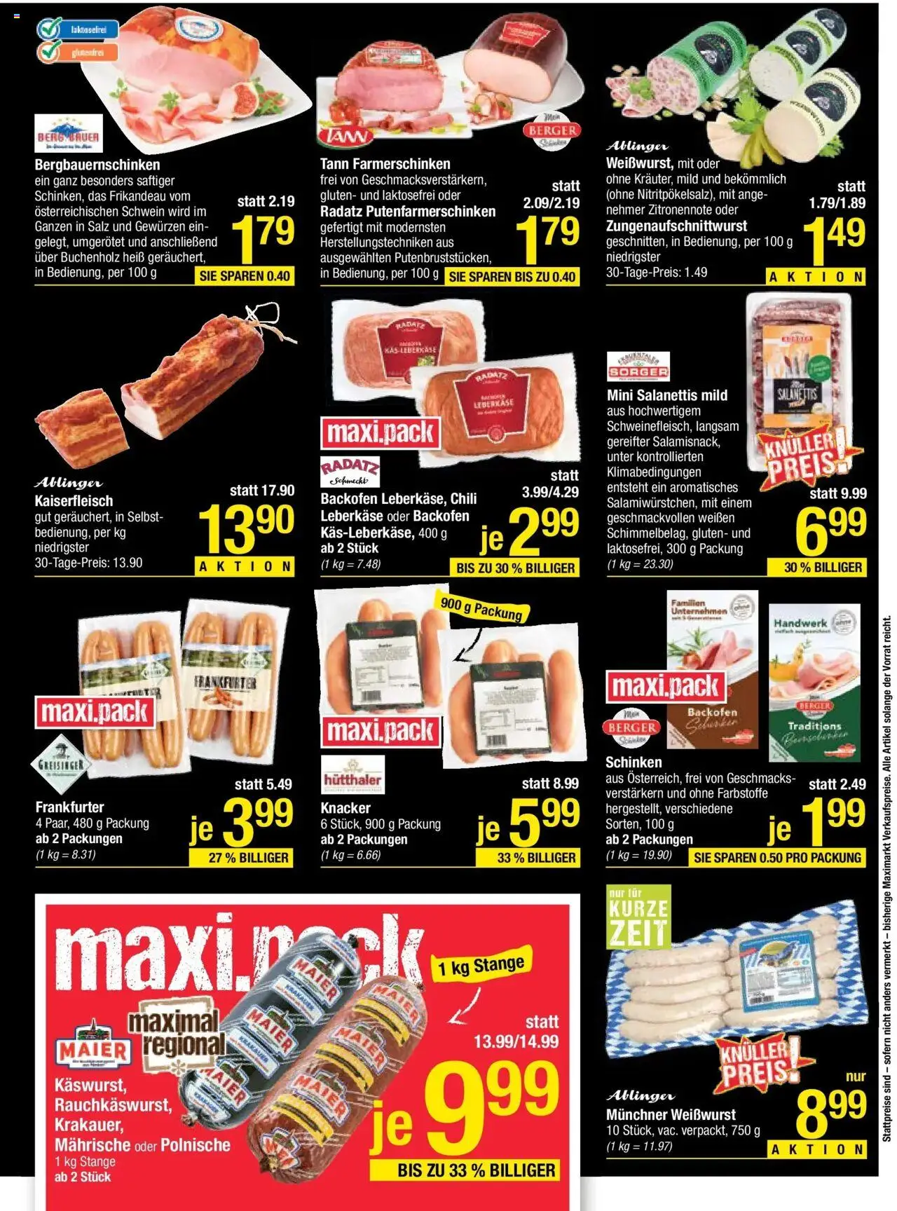 Maximarkt Haid, Linz gültig ab 13.10.2025 | Seite: 5 | Produkte: Salz, Chili, Schinken