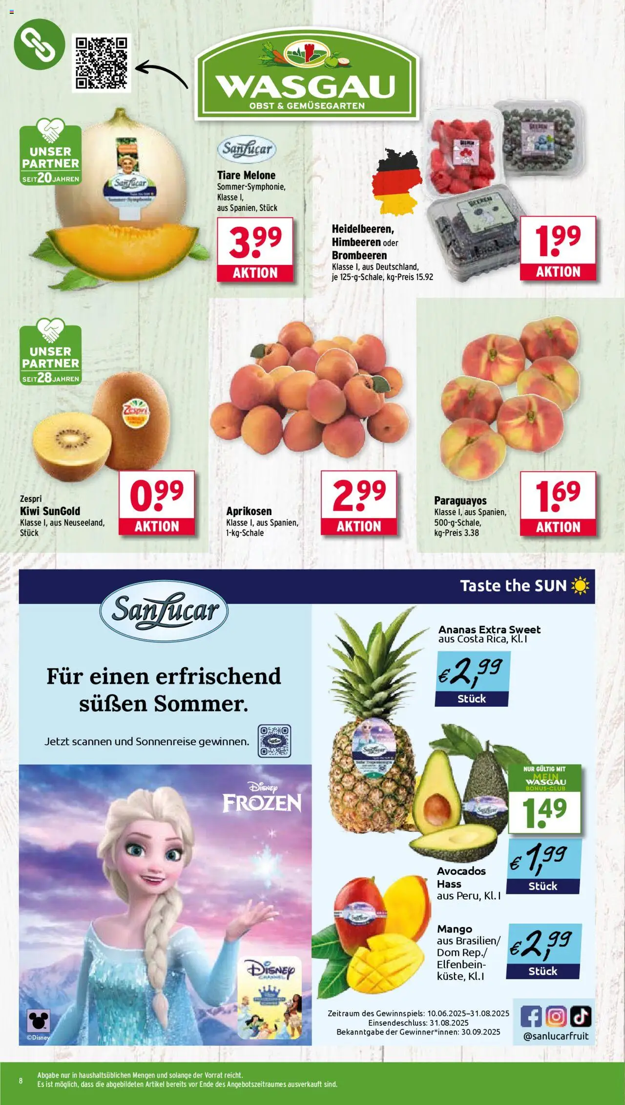 Wasgau Prospekt 	 - gültig ab dem 04.08.2025 | Seite: 8