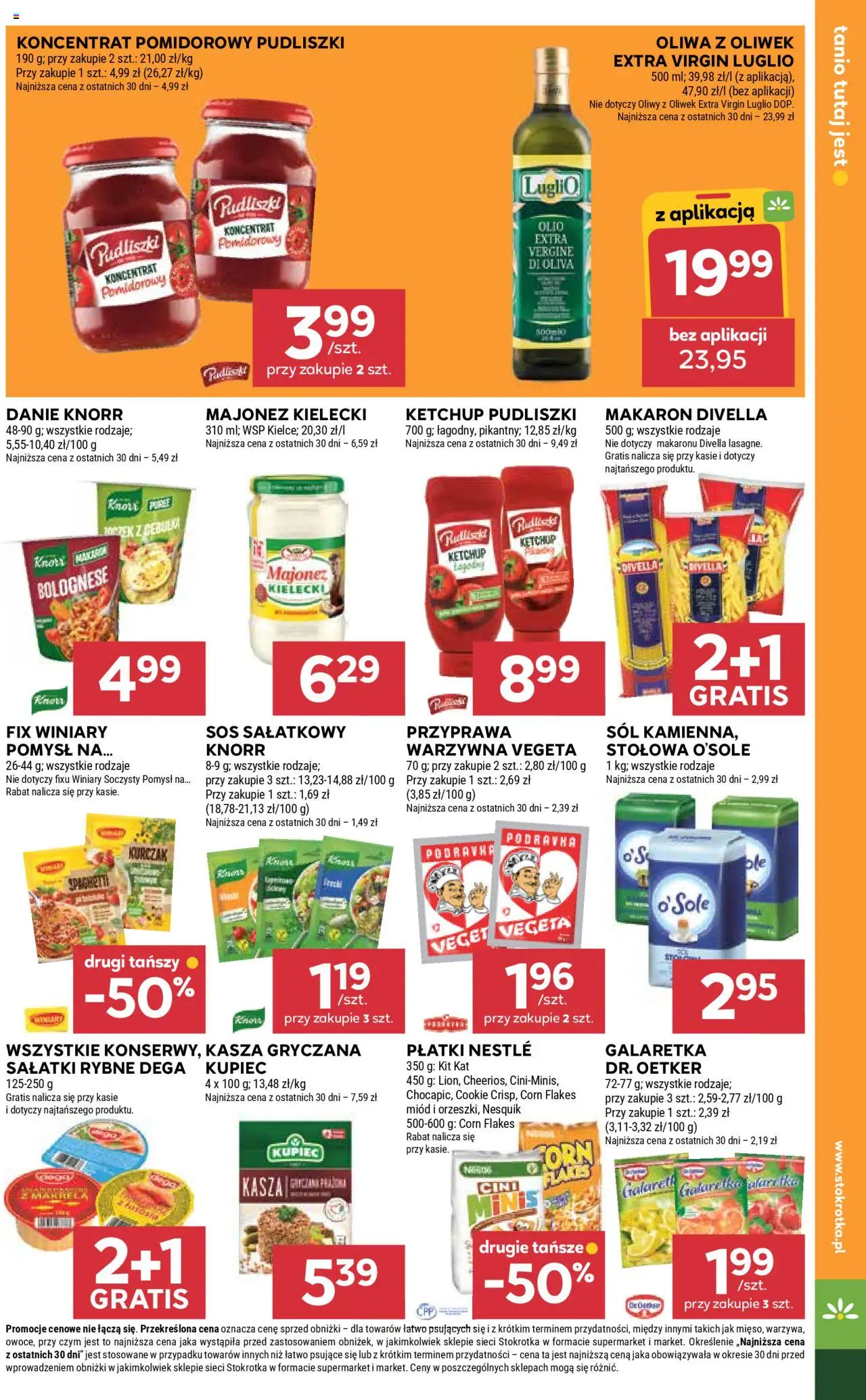 Stokrotka Gazetka od 13.08.2025 | Strona: 21 | Produkty: Kasza, Galaretka, Płatki, Sól