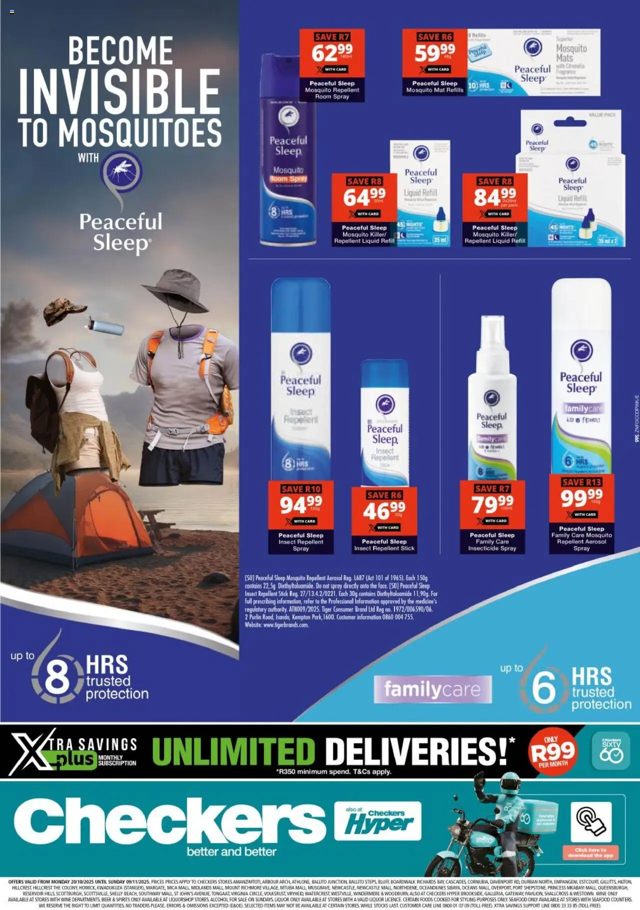 New Checkers catalogue – valid from 20.10.2025 | Page: 1 | Products: Room spray, Fragrance, Wine, Beer