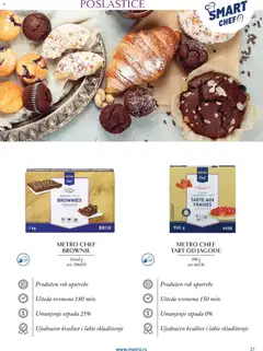 Metro katalog Smart Chef - pregled Metro kataloga - važi od 24.03.2026 | Strana: 37 | Proizvode: Jagode, Brownie