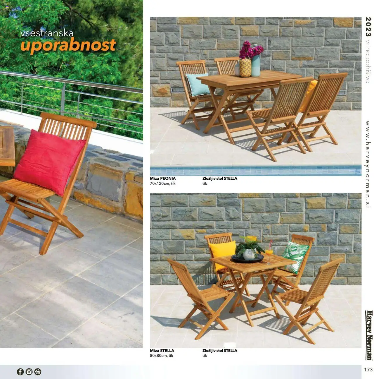 Harvey Norman - Katalog - Vrtno pohištvo │ velja od 01.03.2023 | Stran: 173