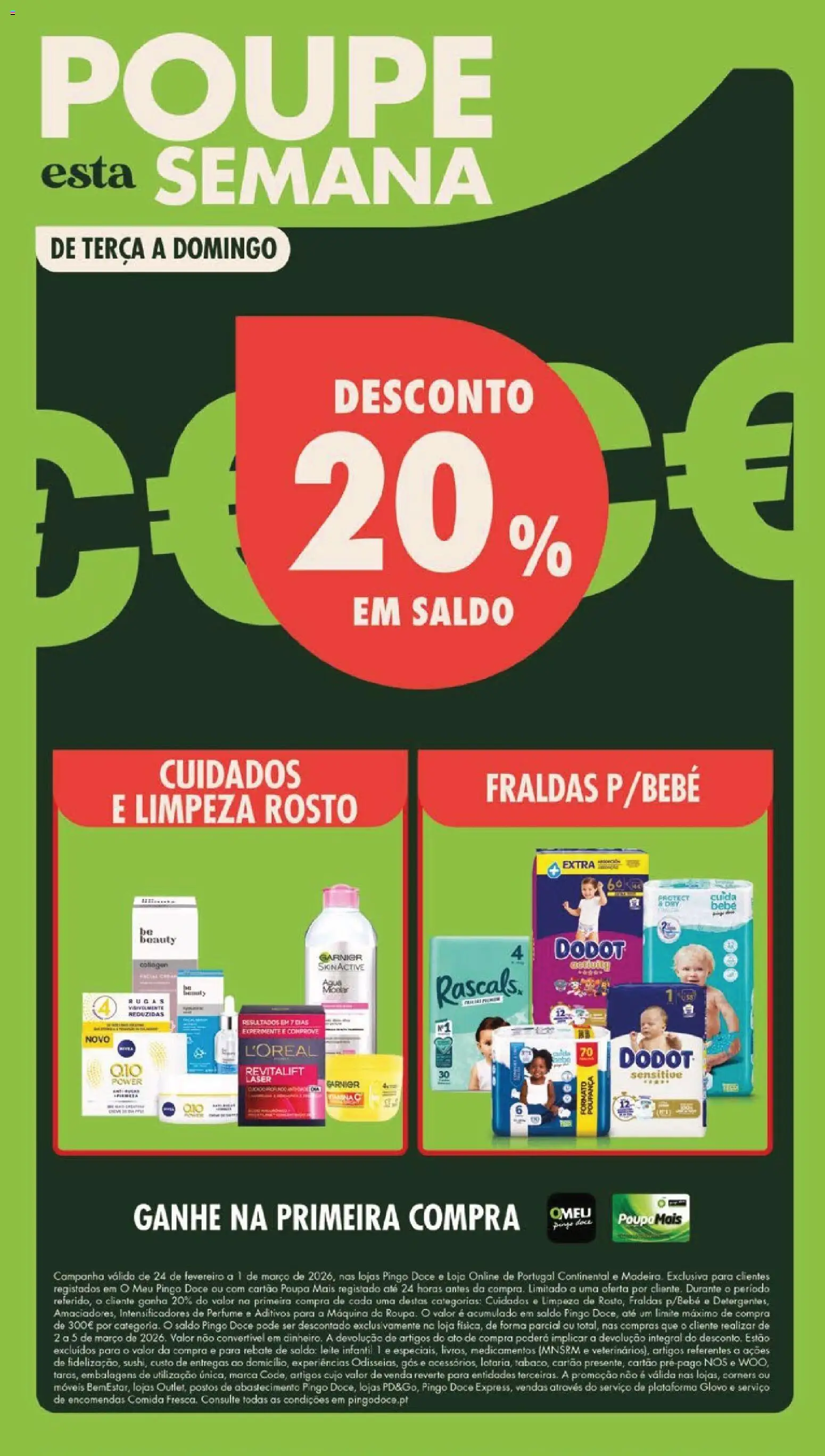 Pingo Doce folheto │ válido de 24.02.2026 | Página: 50 | Produtos: Fraldas, Leite infantil, Leite, Vitamina c