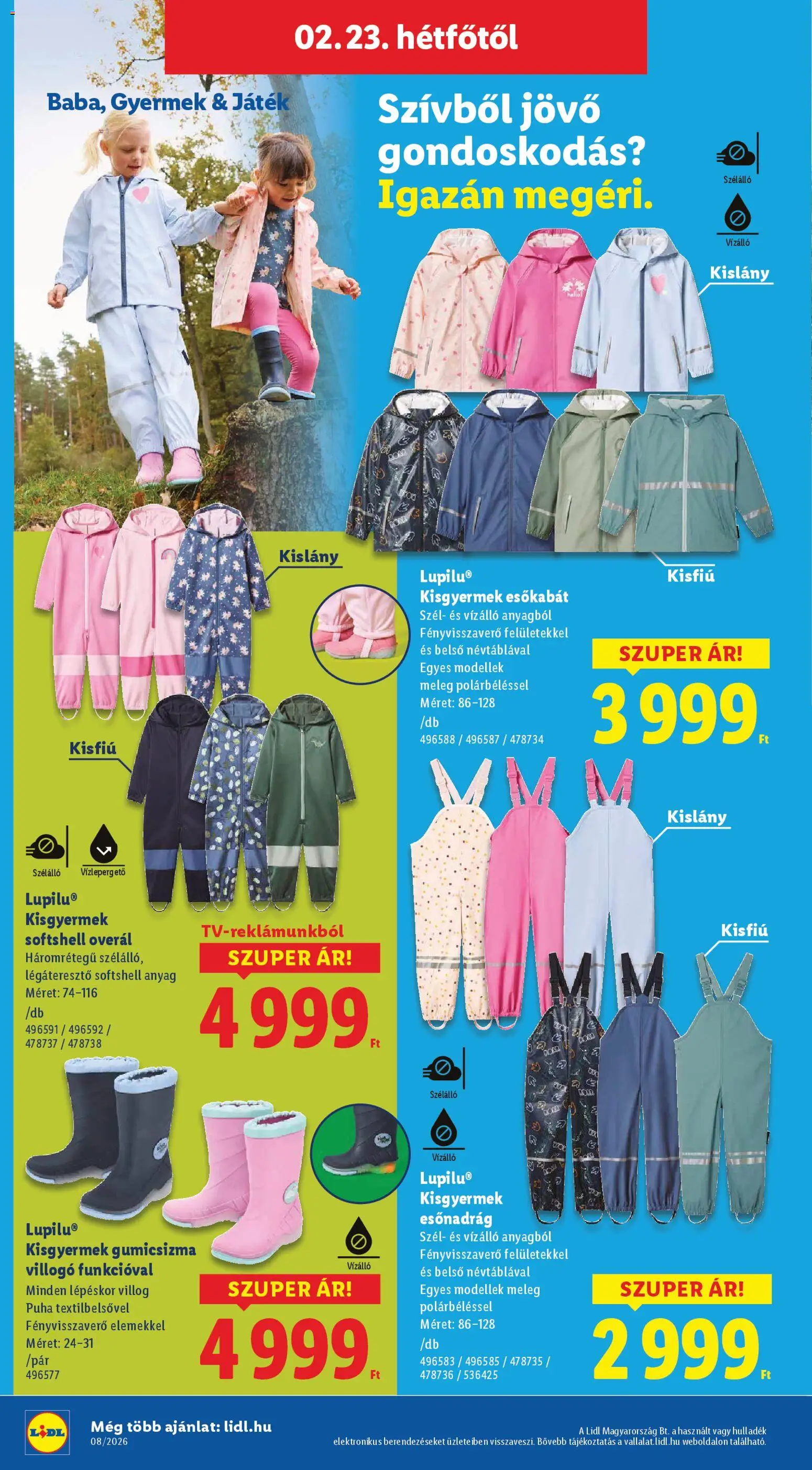 Lidl akciós ujság - amely érvényes a következő dátumtól: 19.02.2026 | Oldal: 22