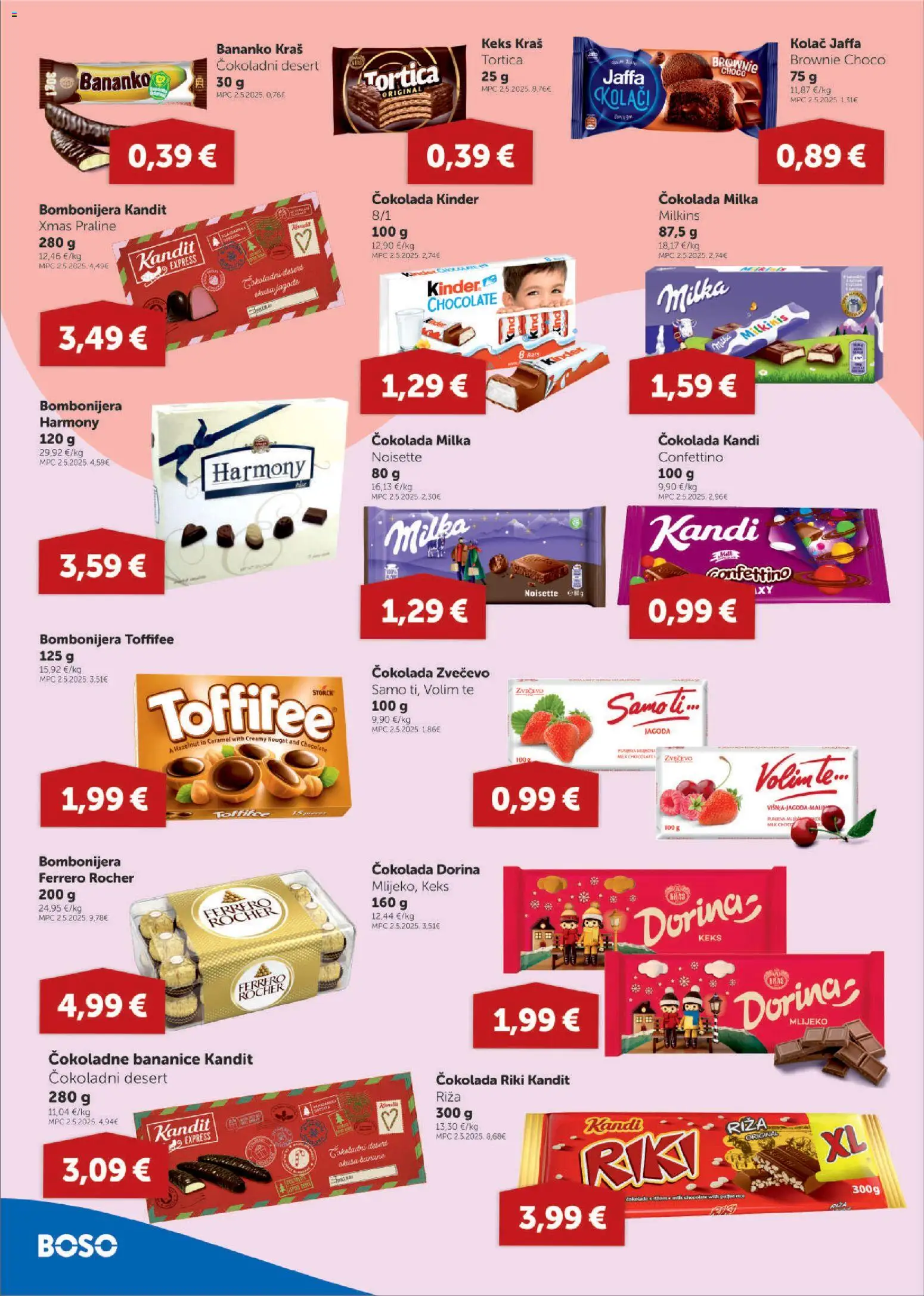 Boso katalog | vrijedi od 04.12.2025 | Stranica: 8 | Proizvodi: Dorina, Čokolada, Riža, Bombonijera