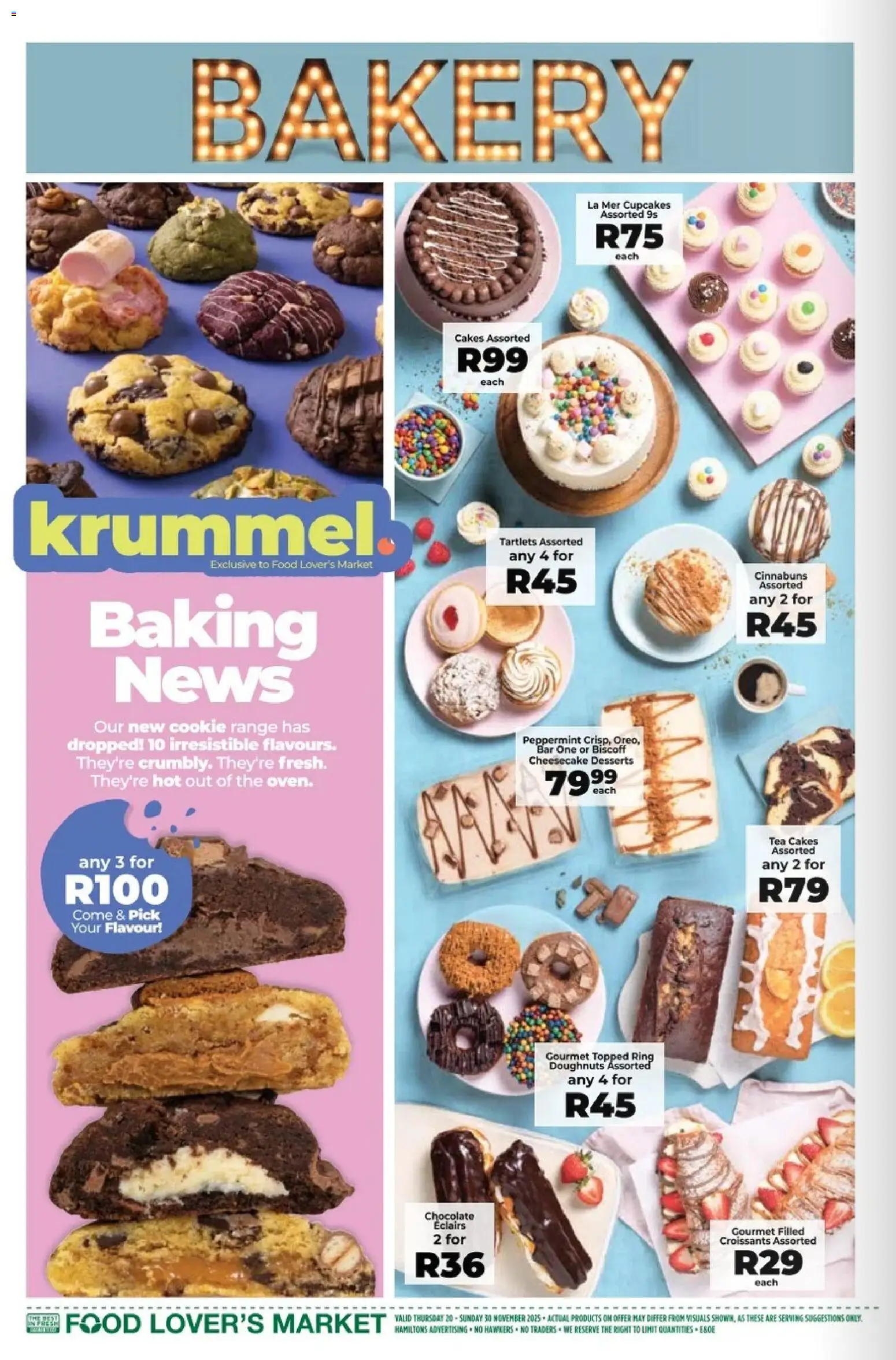 New Food Lover's Market catalogue – valid from 20.11.2025 | Page: 8 | Products: Bakery, Pó talco, Chocolate, Tea