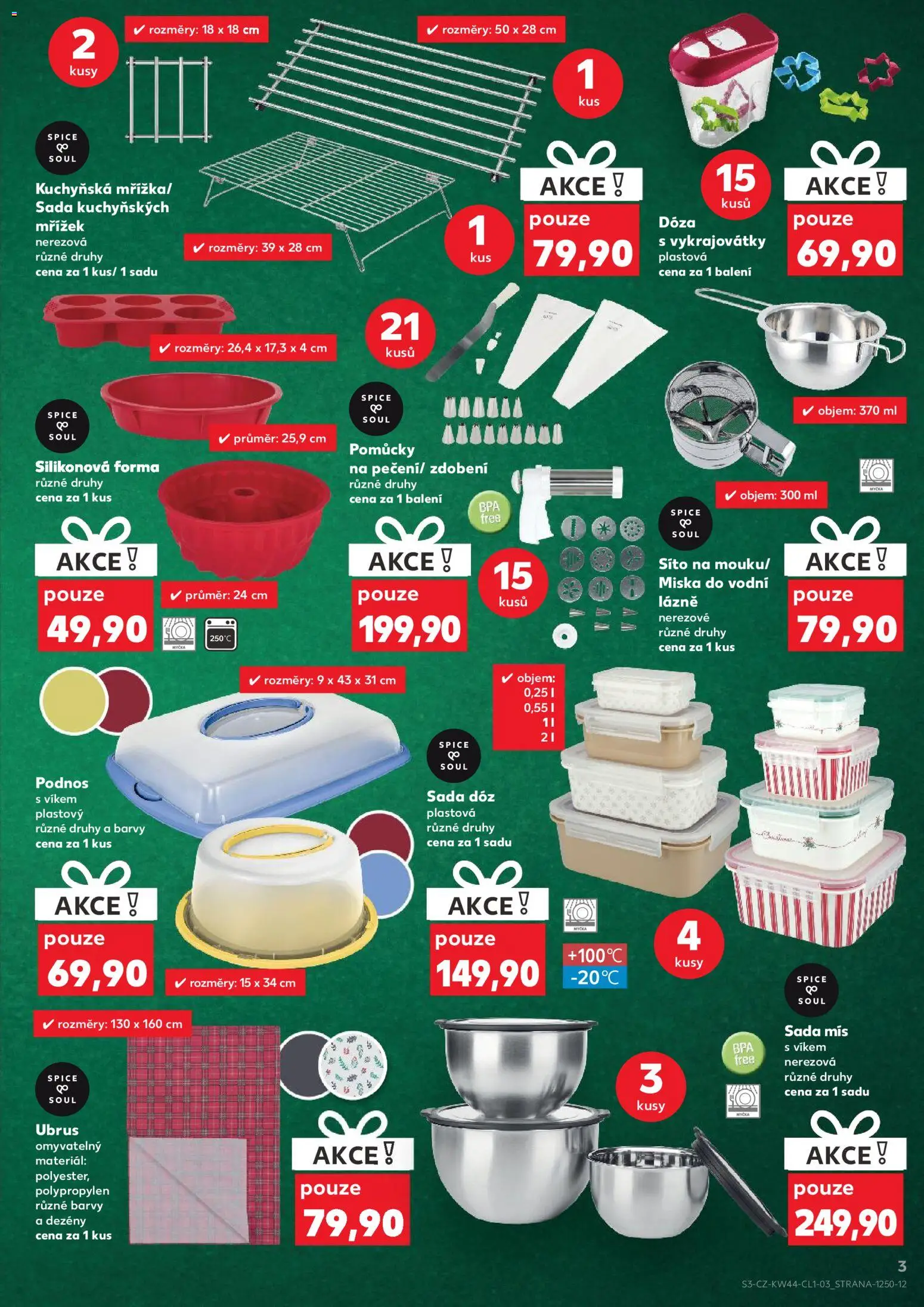 Kaufland leták - Chomutov od 29.10.2025 | Strana: 3 | Produkty: Dóza, Myčka, Miš, Barvy