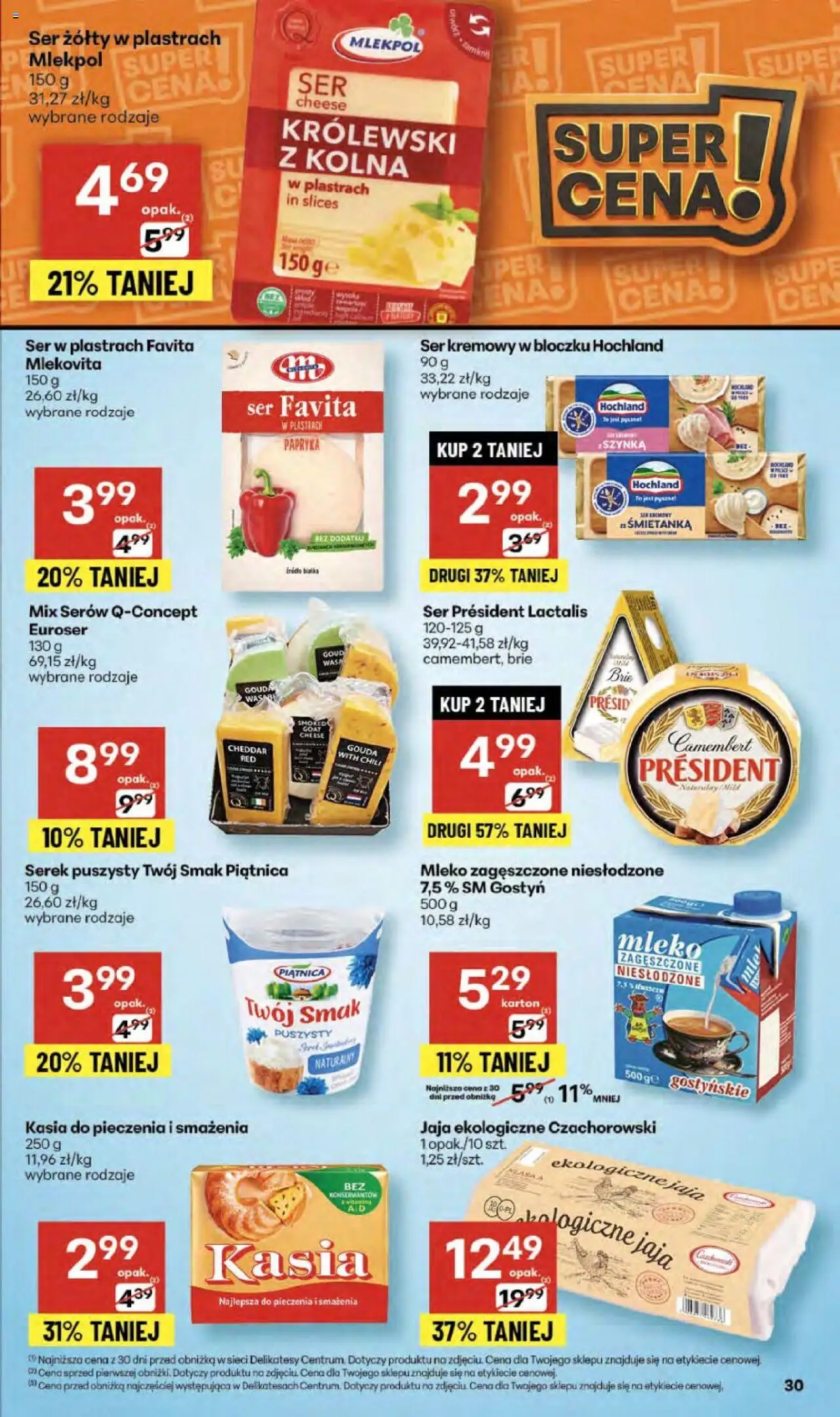 Delikatesy Centrum Gazetka od 09.10.2025 | Strona: 30 | Produkty: Papryka, Delikatesy, Ser, Jaja