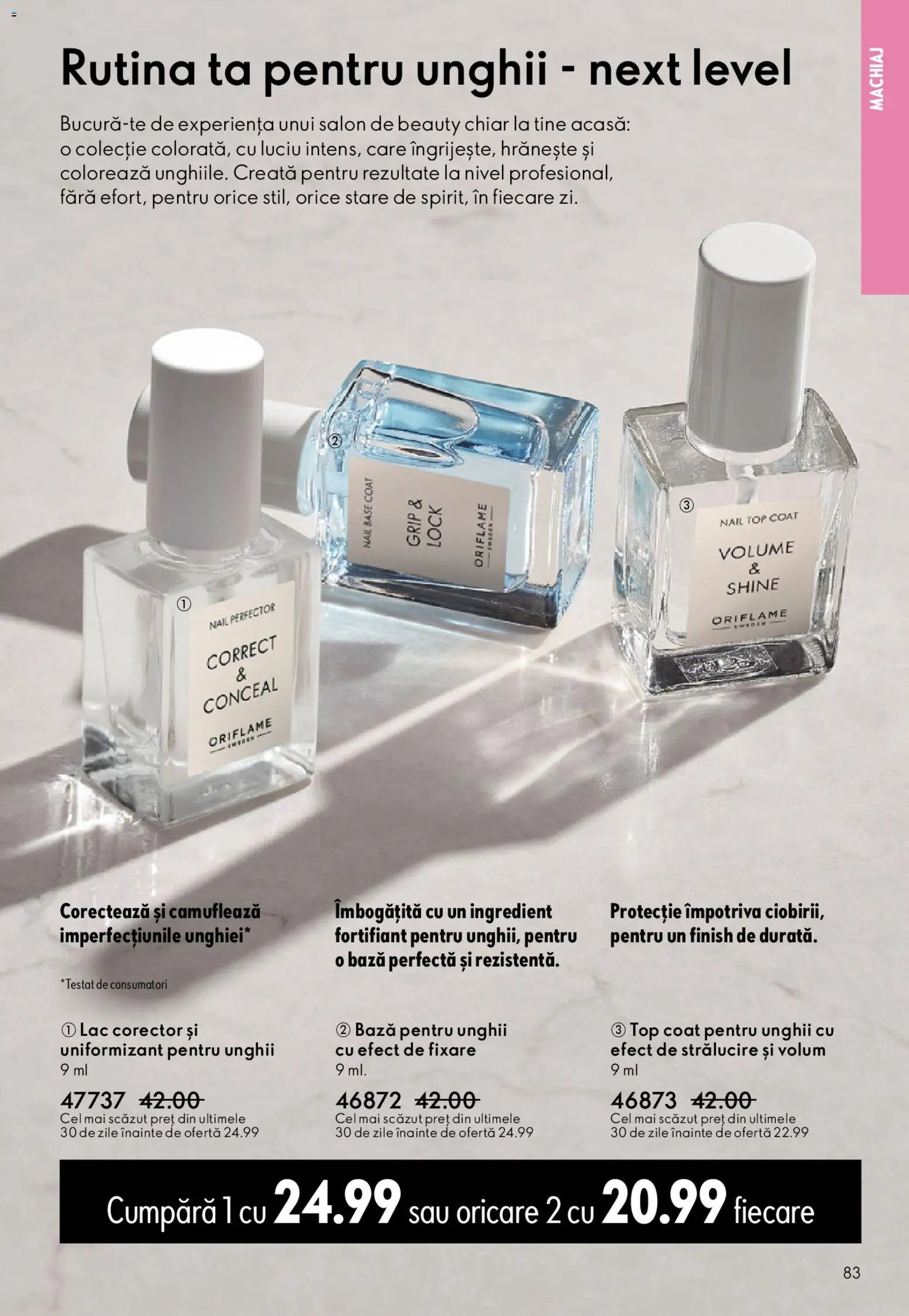 Noul catalog Oriflame – valabil de la 27.05.2026 | Pagină: 83 | Produse: Top coat, Top, Machiaj