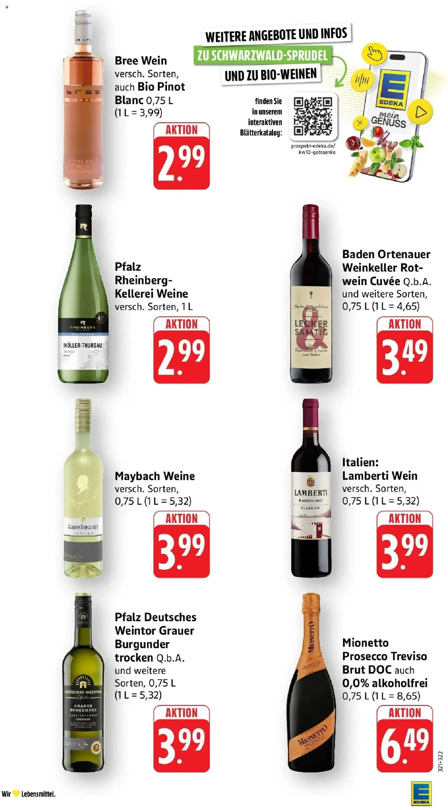 Edeka prospekt Piesport	 – gültig ab 02.03.2026 | Seite: 33 | Produkte: Bree, Prosecco, Wein