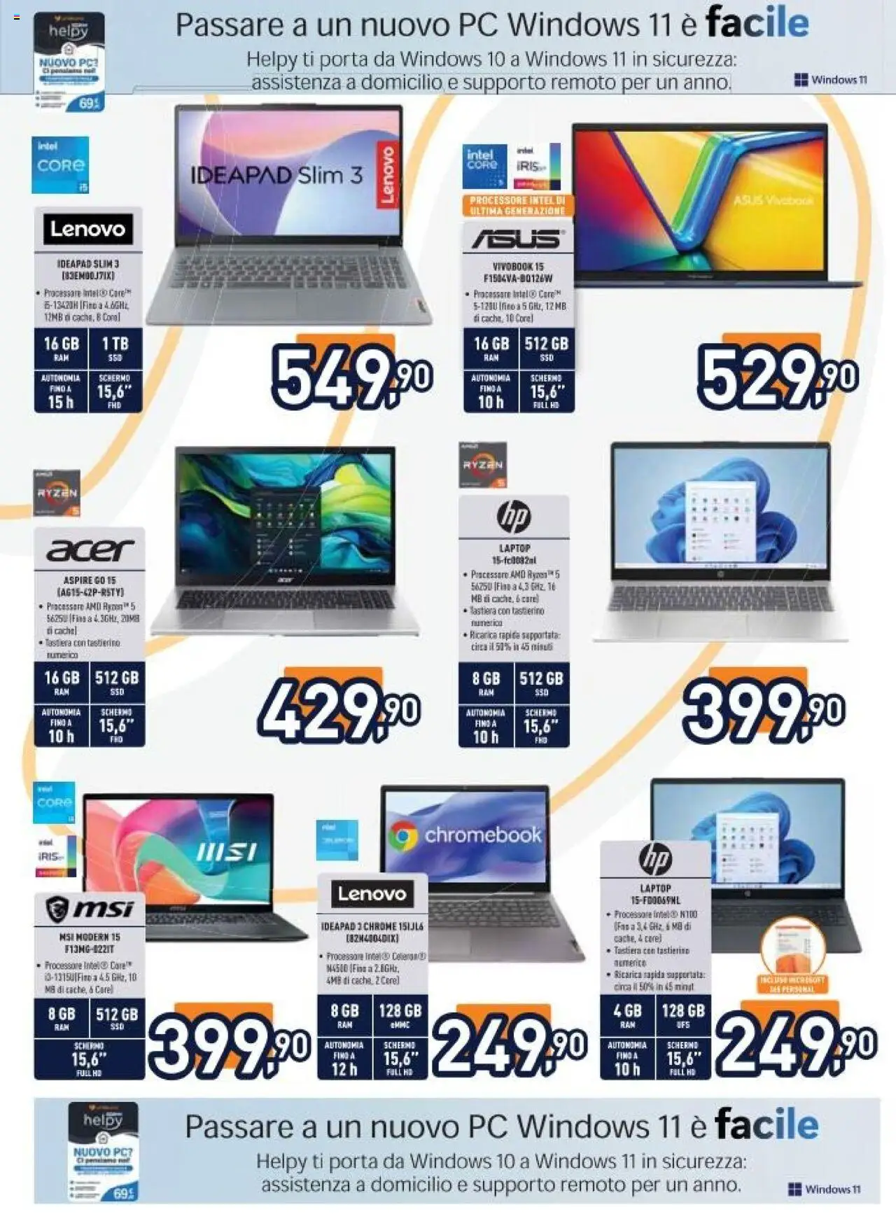 Volantino Unieuro del 13.10.2025 | Pagina: 12 | Prodotti: Schermo, Laptop, PC, Tastiera