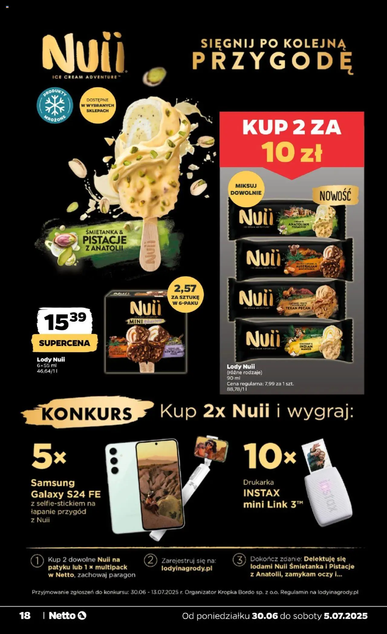 Netto gazetka - Spożywcza od 30.06.2025 | Strona: 18 | Produkty: Mango, Drukarka, Lody