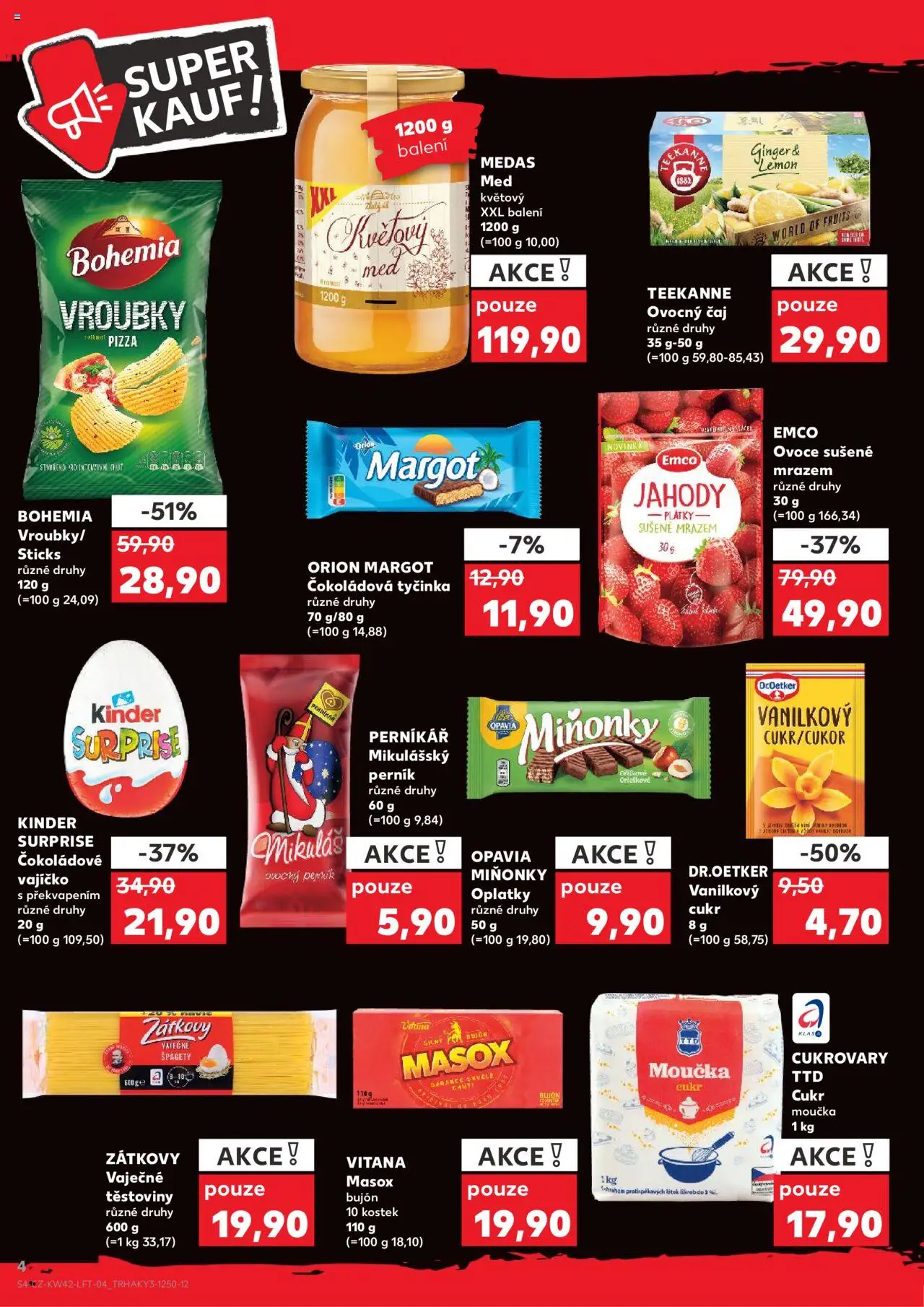Kaufland leták - Chomutov od 15.10.2025 | Strana: 4 | Produkty: Ovoce, Perník, Bujón, Vanilkový cukr