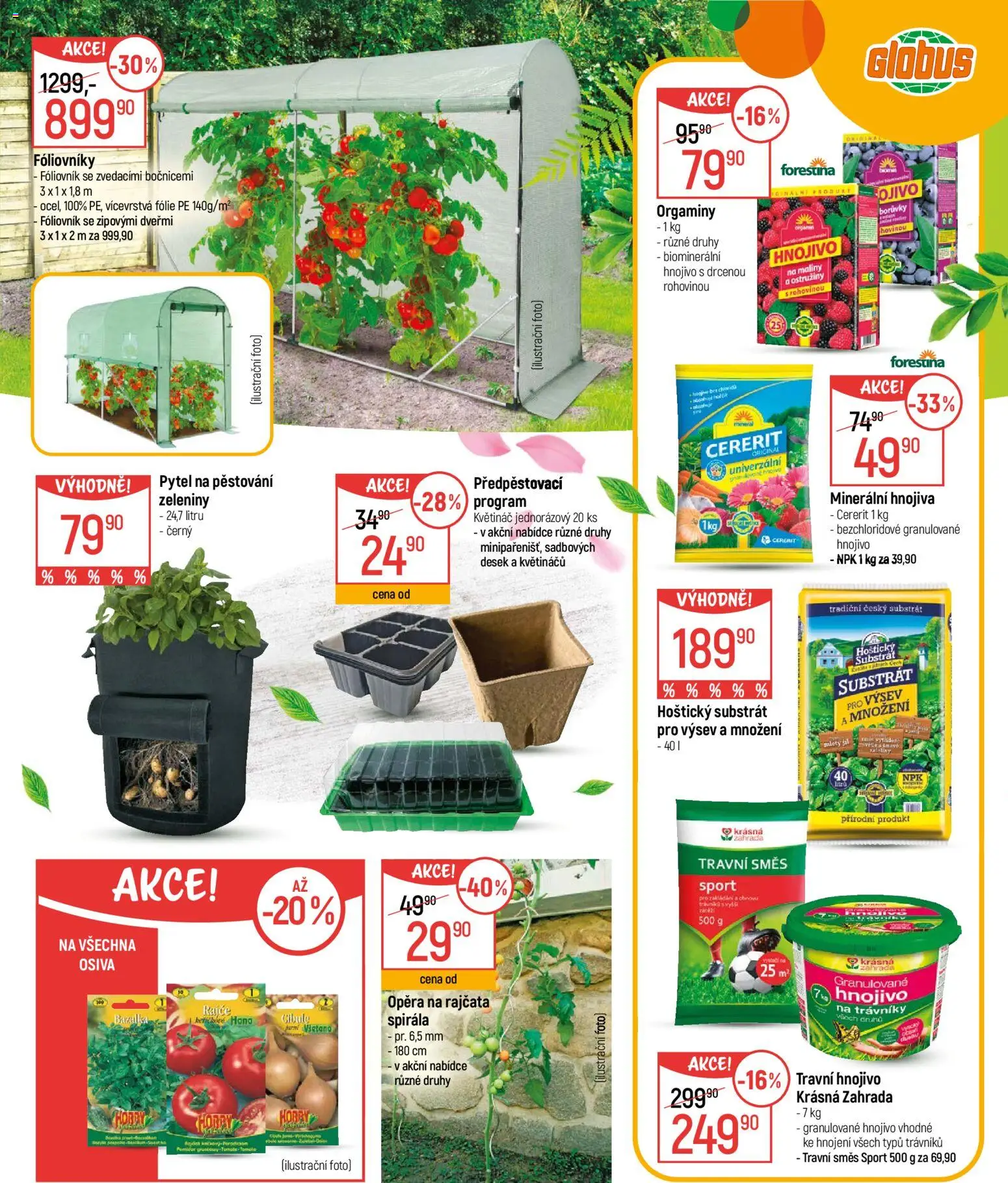 Globus leták - Zahrada od 18.02.2026 | Strana: 5 | Produkty: Zahrada, Rajčata, Fólie, Květináč