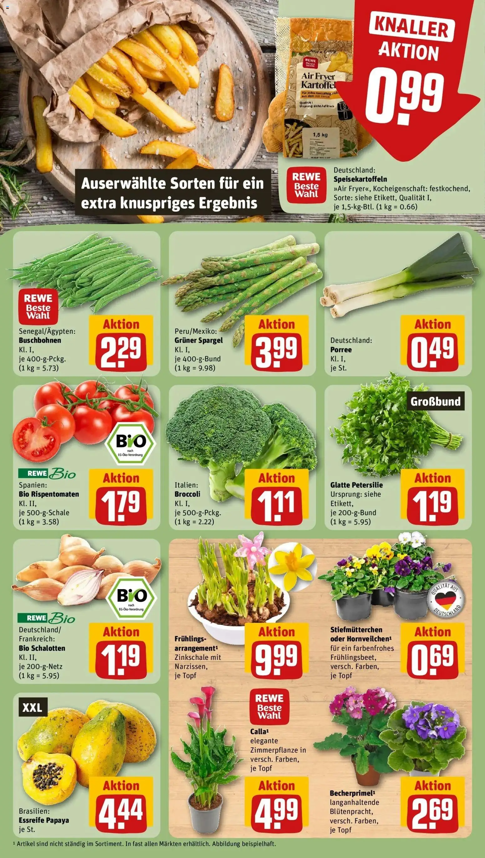 Rewe prospekt Bad Belzig	 – gültig ab 22.02.2026 | Seite: 7 | Produkte: Stiefmutterchen, Spargel, Petersilie