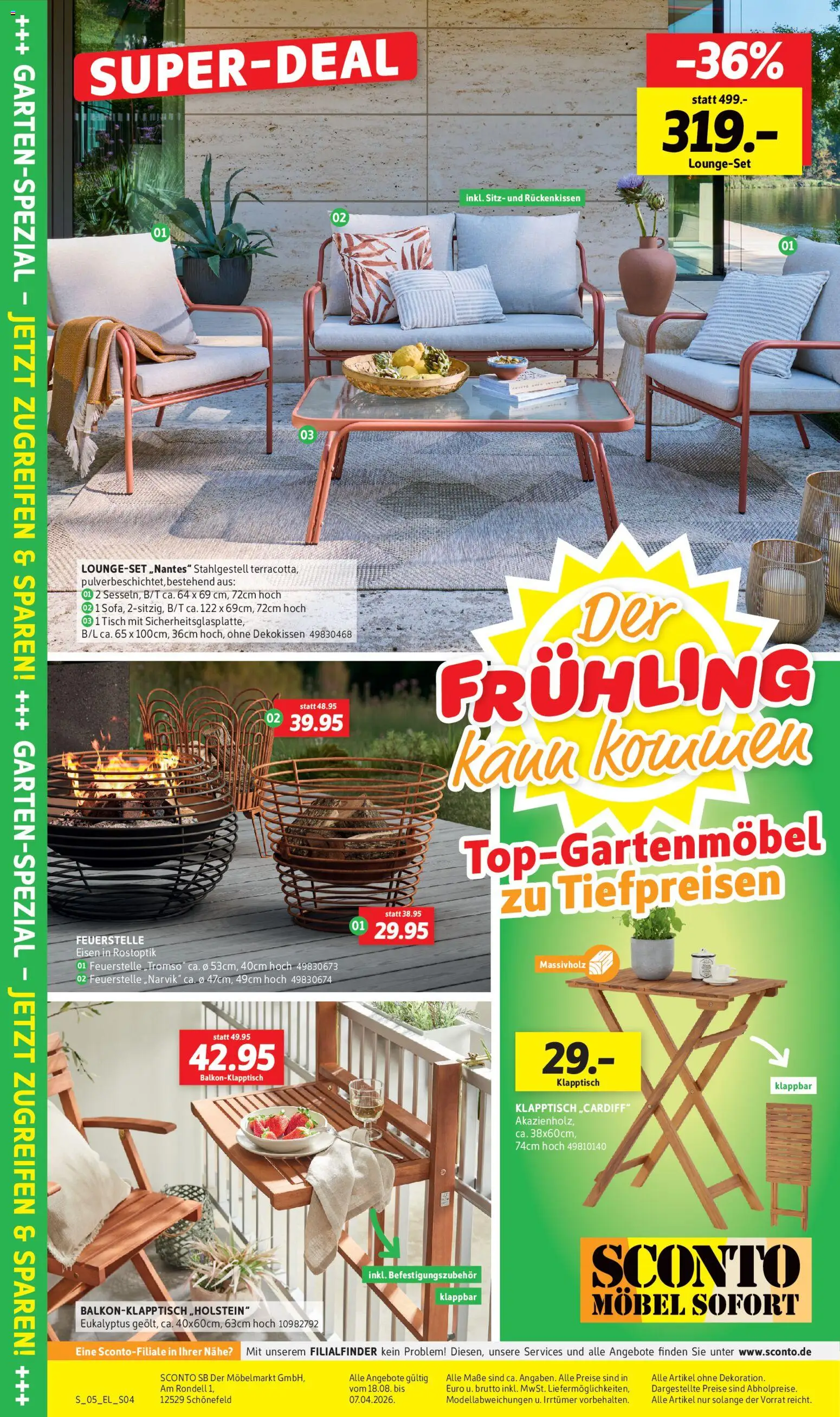 Sconto Prospekt Garten-spezial – gültig ab 18.03.2026 | Seite: 4 | Produkte: Tisch