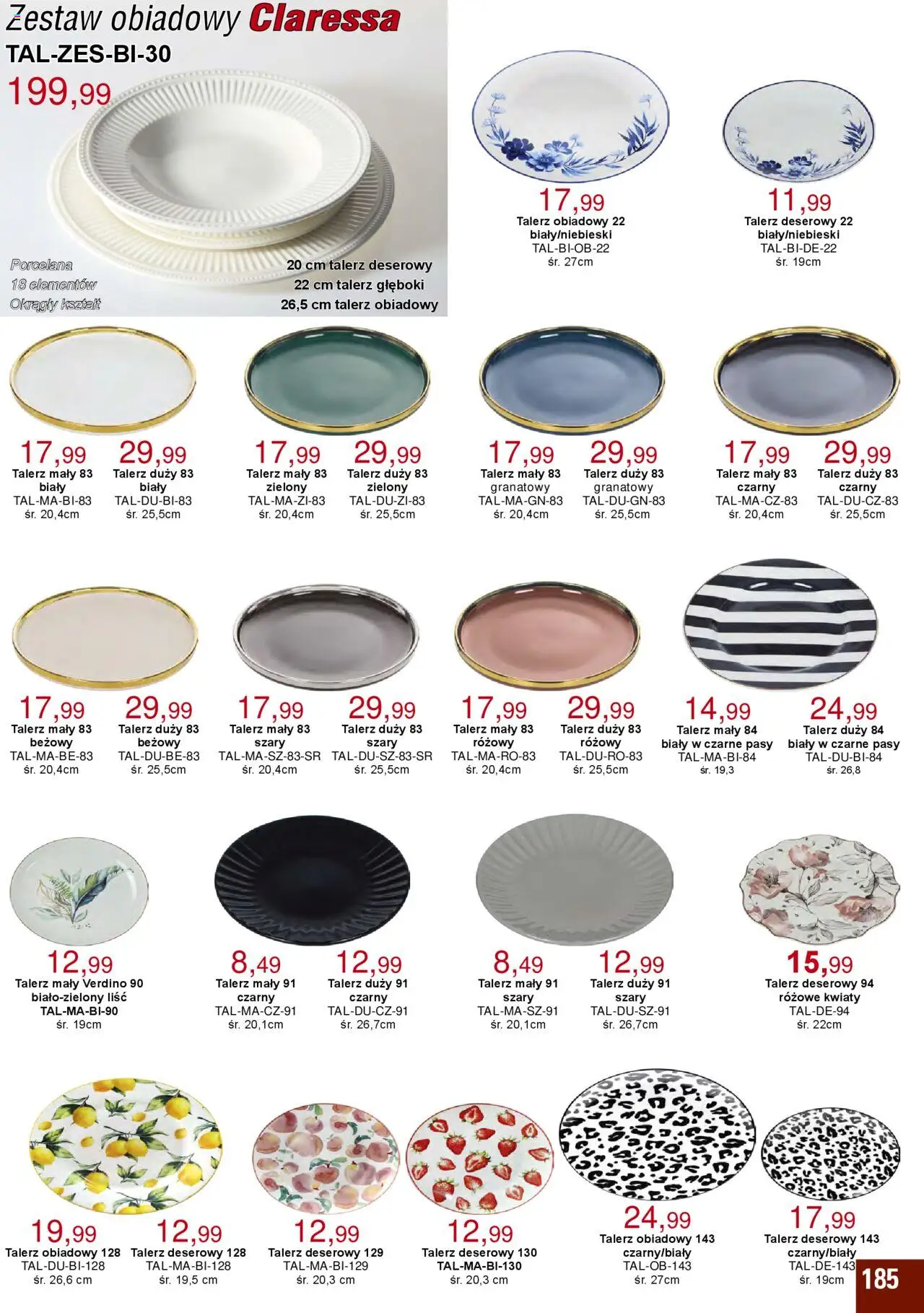 Bodzio Katalog od 01.07.2025 | Strona: 185 | Produkty: Zestaw obiadowy, Kwiaty