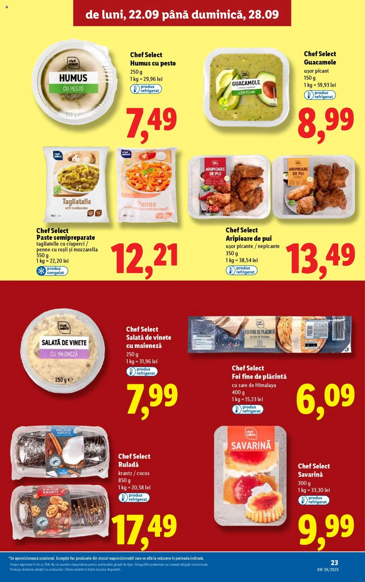 Noul catalog Lidl – valabil de la 22.09.2025 | Pagină: 23 | Produse: Ciuperci, Roșii, Humus, Sare