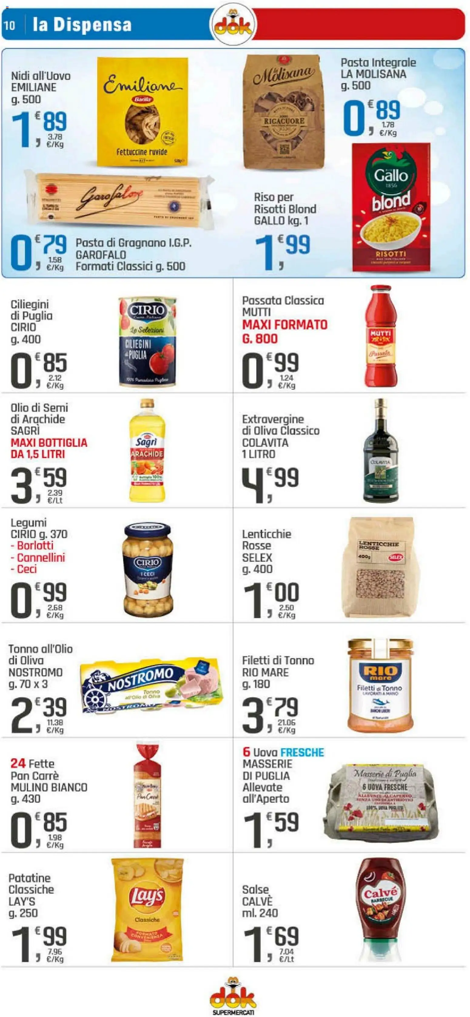 Volantino DOK del 29.12.2025 | Pagina: 10 | Prodotti: Legumi, Riso, Barbecue, Fettuccine
