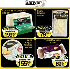 17.04.2026 tarihinden itibaren geçerli olan Sarıyer kataloğu önizlemesi | Sayfa: 3 | Ürünler: Raf, Peynir, Yumurta